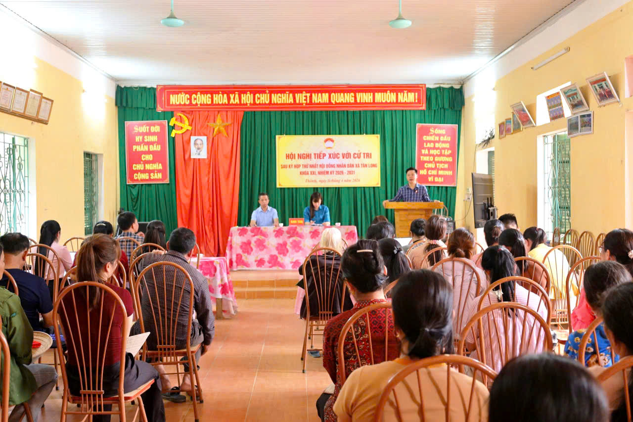 Hội nghị tiếp xúc cử tri sau Kỳ họp thứ nhất HĐND xã Tân Long khóa XXI nhiệm kỳ 2026–2031