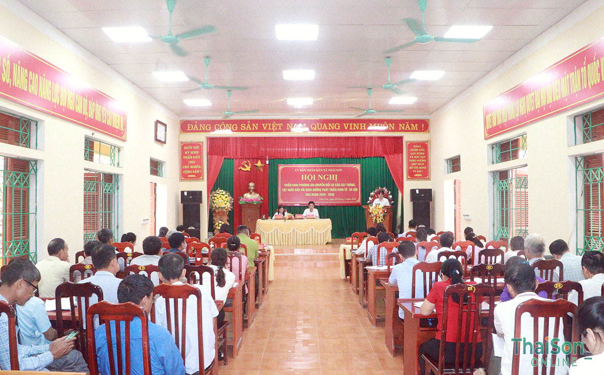 Xã Thái Sơn triển khai phương án chuyển đổi cơ cấu cây trồng, vật nuôi gắn với định hướng phát triển kinh tế - xã hội giai đoạn 2026 - 2030.