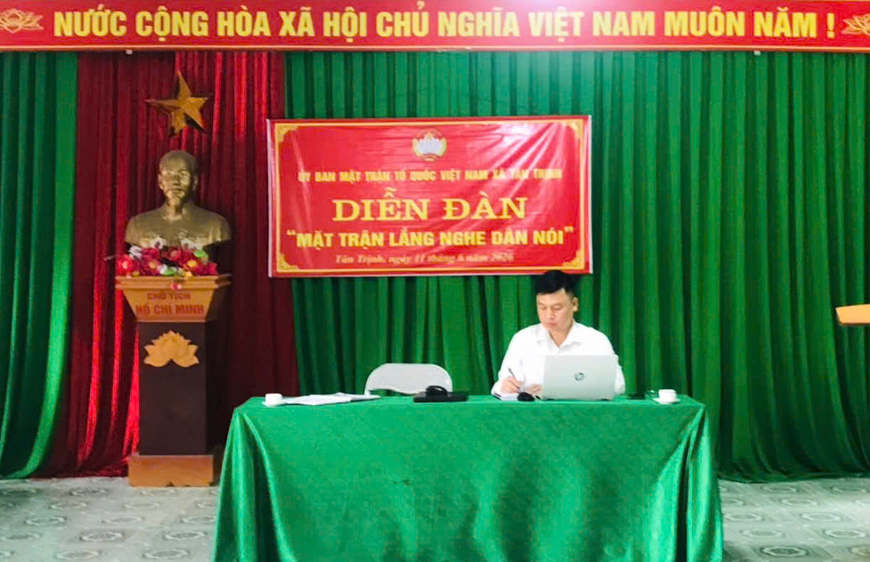 TÂN TRỊNH TỔ CHỨC DIỄN ĐÀN “MẶT TRẬN LẮNG NGHE DÂN NÓI” NĂM 2026