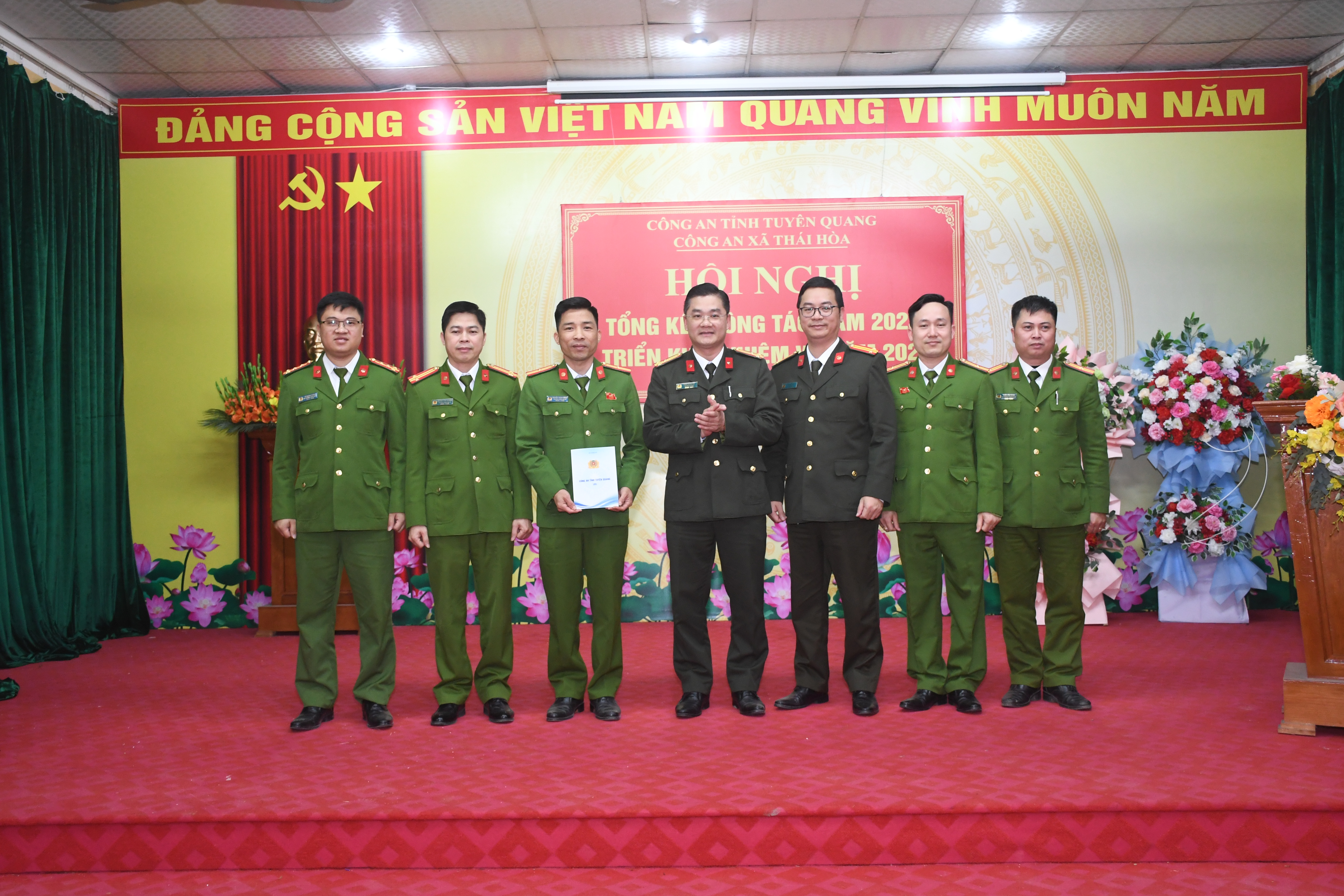 Công an xã Thái Hòa tổng kết công tác năm 2025,  triển khai nhiệm vụ năm 2026