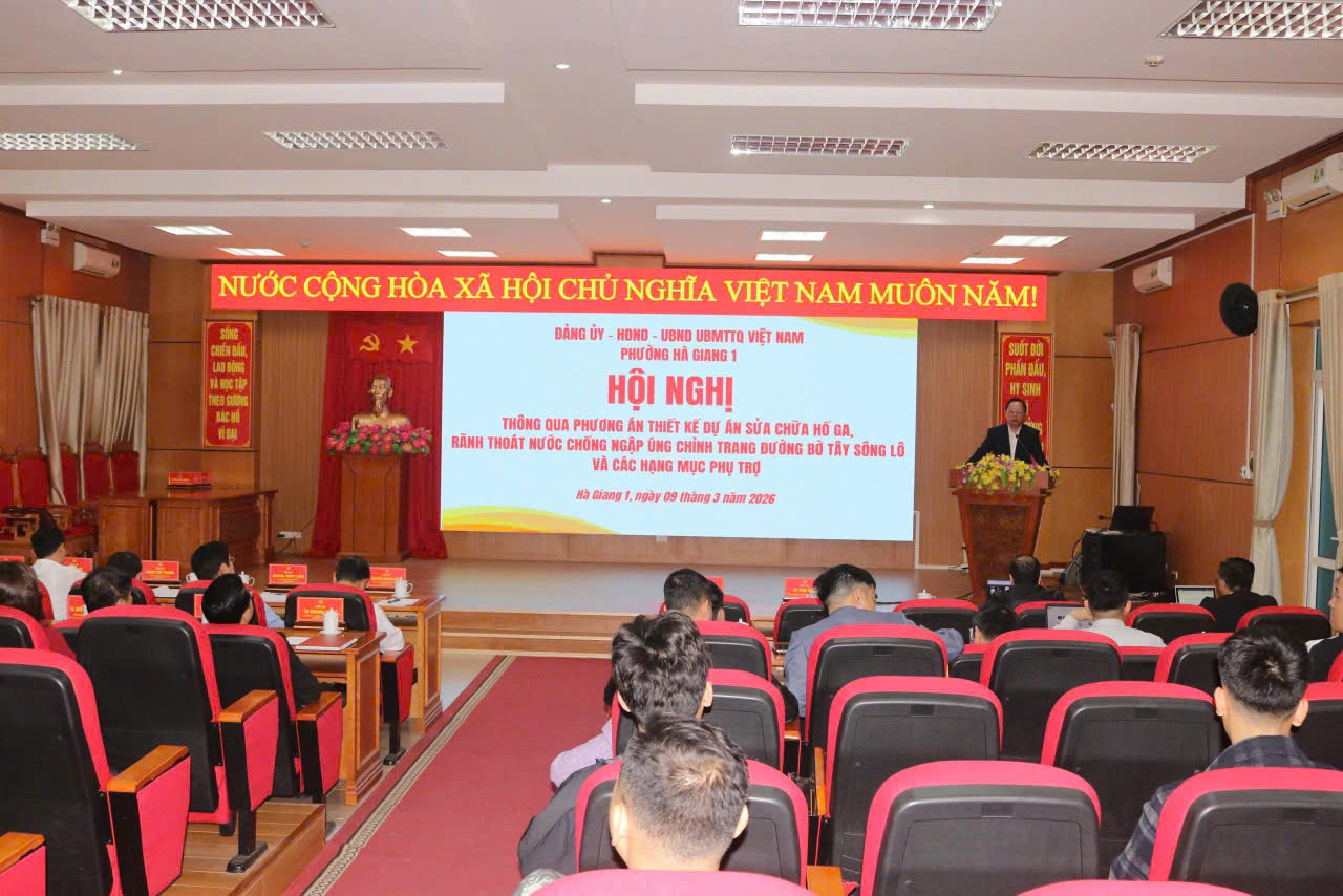 Hội nghị góp ý phương án cải tạo hạ tầng thoát nước và chỉnh trang tuyến đường bờ Tây sông Lô.
