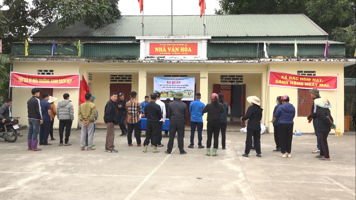 Lễ ra quân tình nguyện chung tay xây dựng nông thôn mới và ngày chủ nhật xanh