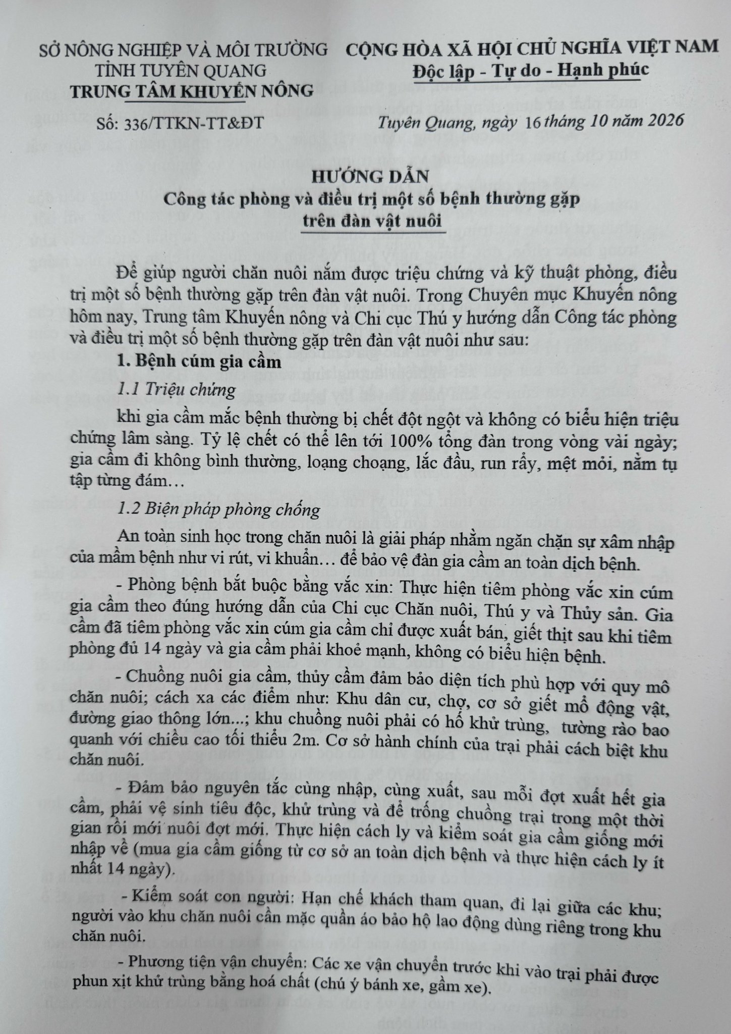 Thông báo 