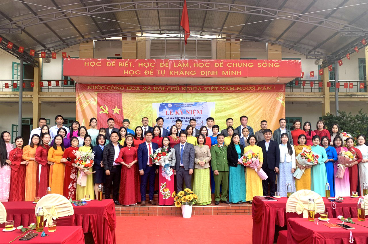 Các đơn vị trường học trên địa bàn xã Yên Nguyên tổ chức Lễ kỷ niệm 43 năm Ngày Nhà giáo Việt Nam
