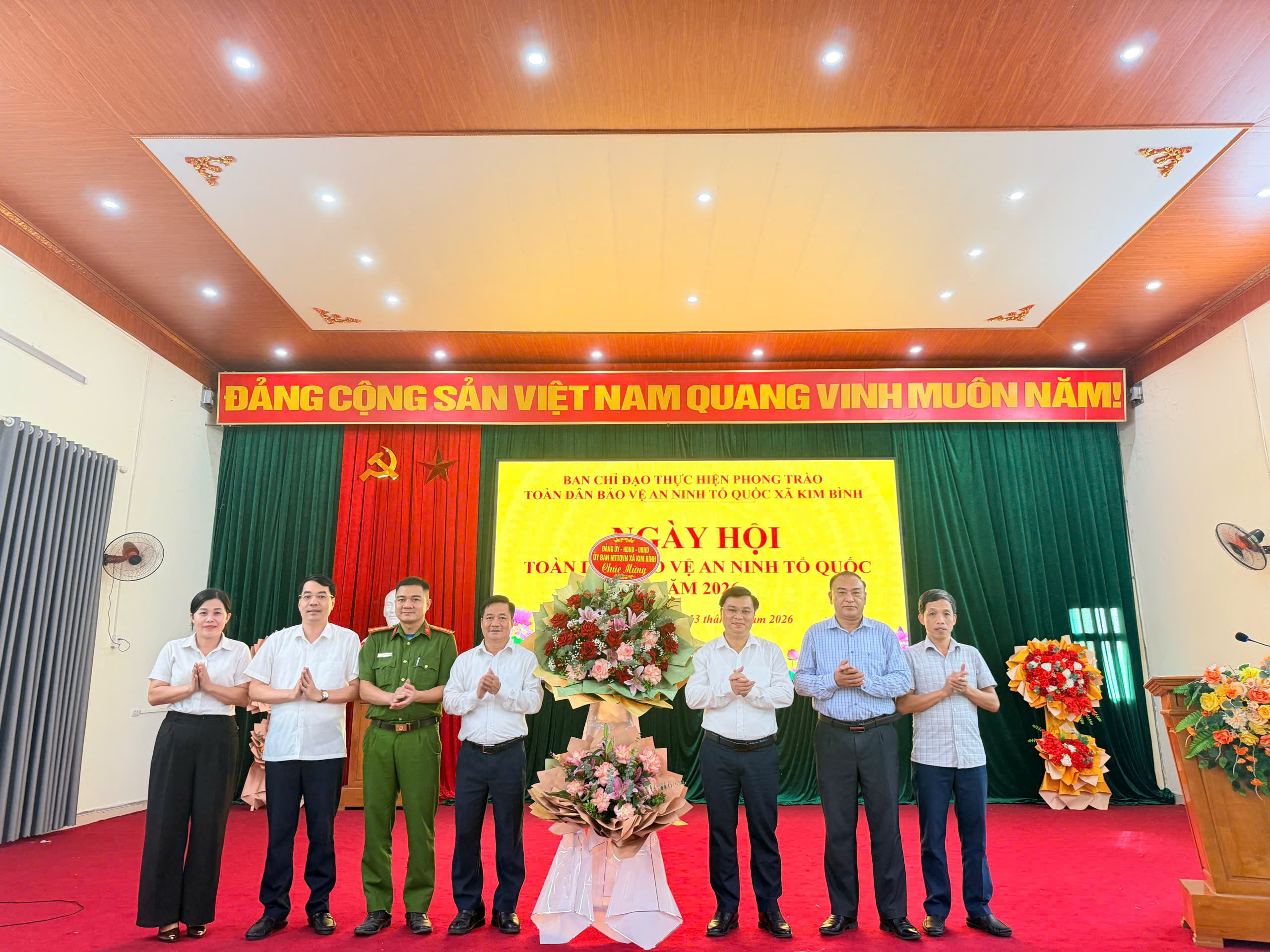 CÔNG AN XÃ KIM BÌNH THAM MƯU TỔ CHỨC THÀNH CÔNG NGÀY HỘI TOÀN DÂN BẢO VỆ AN NINH TỔ QUỐC NĂM 2026