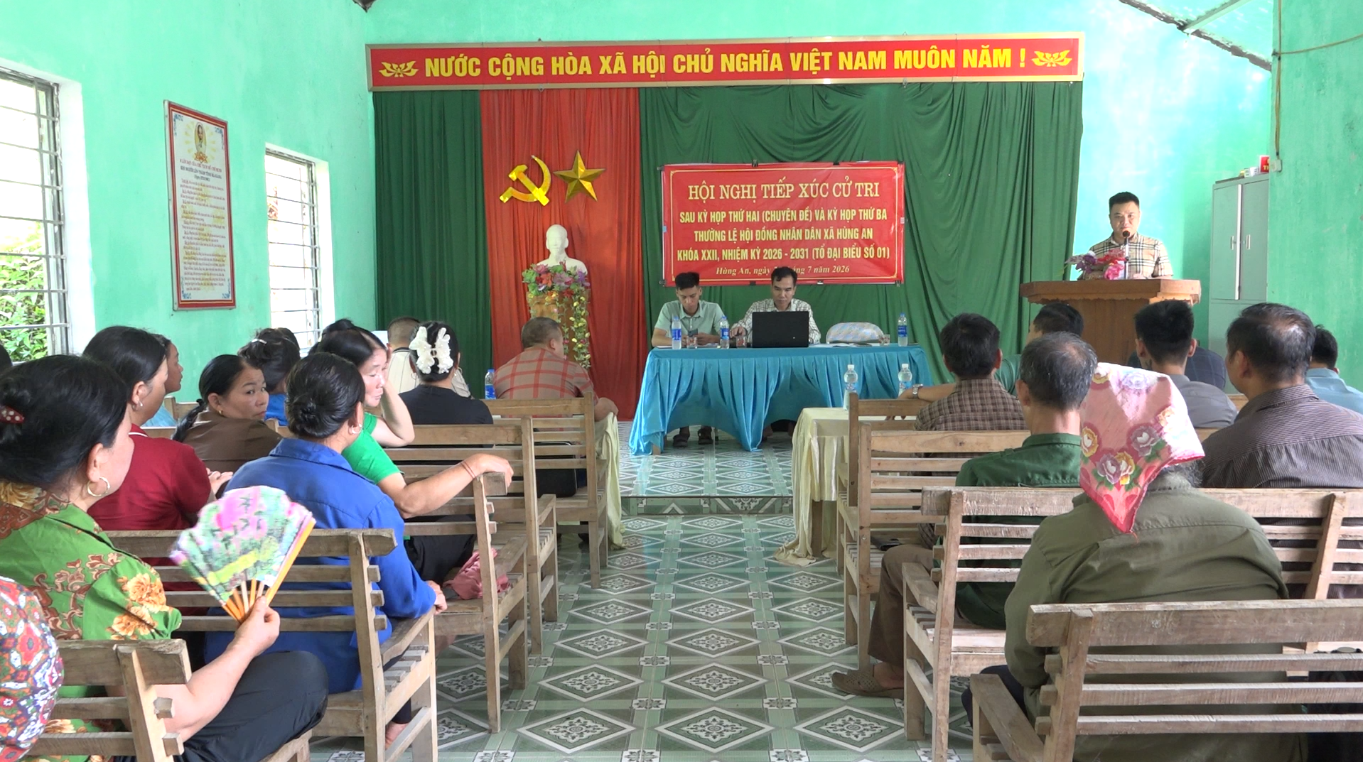 Tổ đại biểu số 1 HĐND xã tiếp xúc cử tri sau kỳ họp thứ 2 chuyên đề và kỳ họp thứ 3 thường kỳ