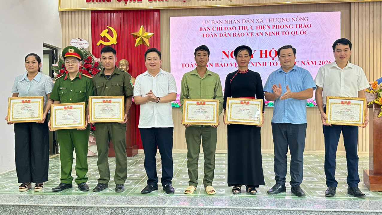 Xã Thượng Nông tổ chức Ngày hội Toàn dân bảo vệ an ninh Tổ quốc năm 2026