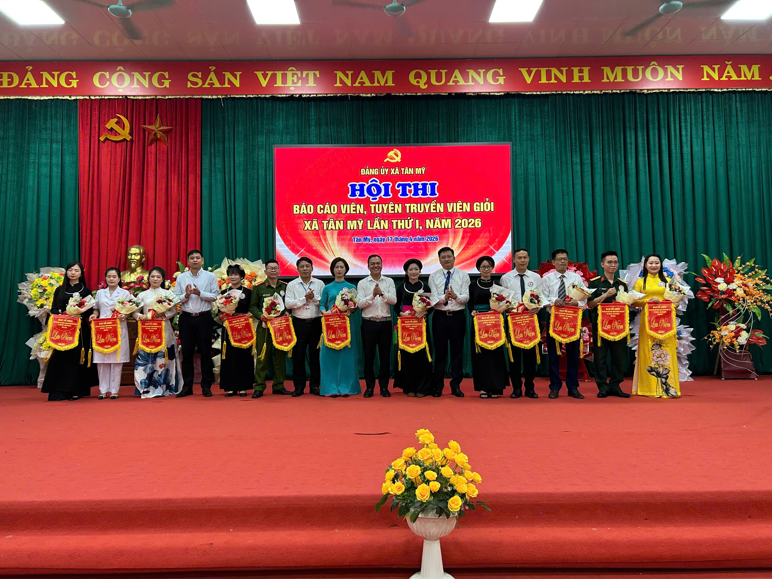 TỔNG KẾT HỘI THI BÁO CÁO VIÊN, TUYÊN TRUYỀN VIÊN GIỎI XÃ TÂN MỸ LẦN THỨ I - NĂM 2026