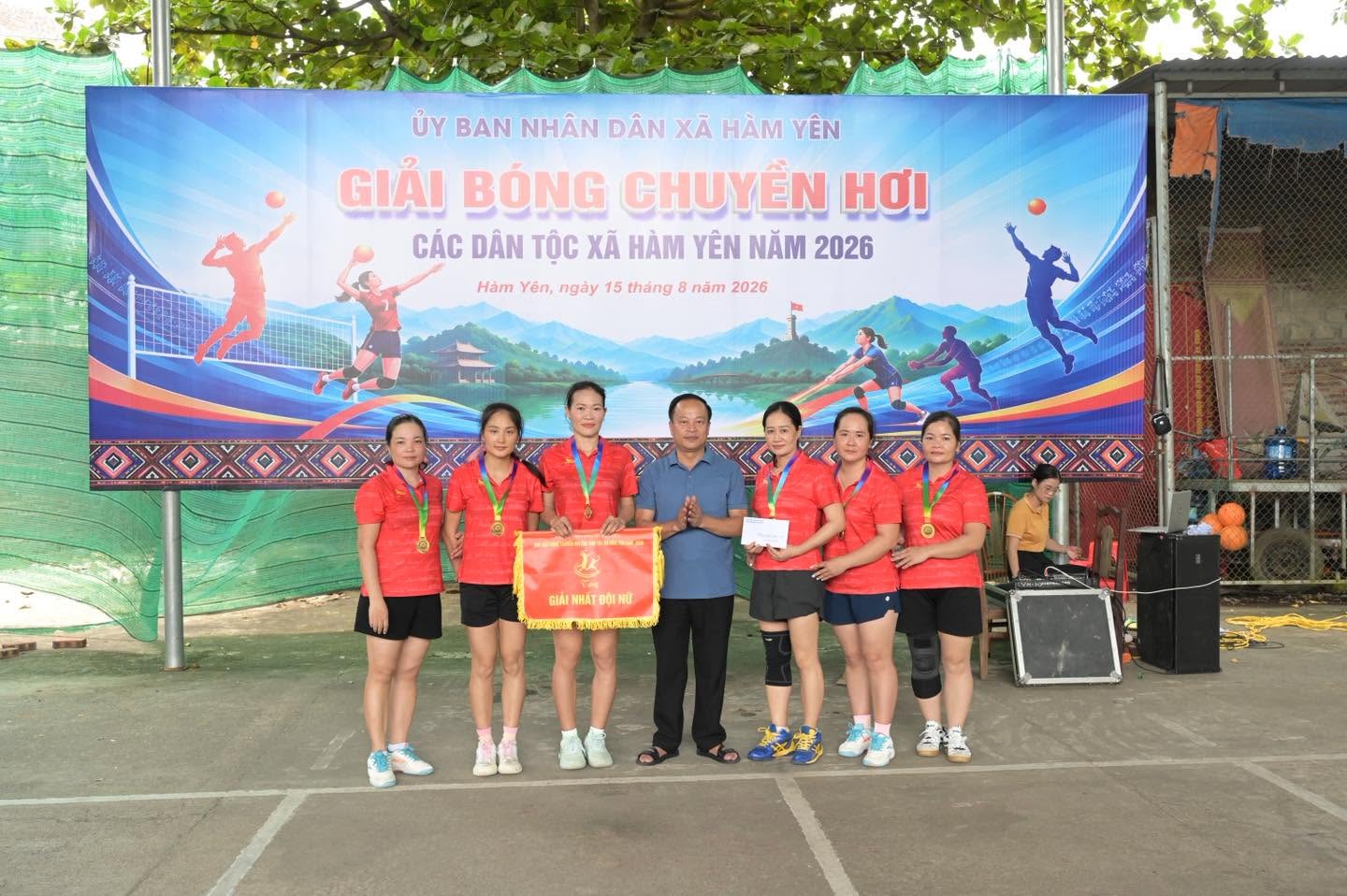 Hàm Yên tổ chức thành công Giải Bóng chuyền hơi các dân tộc năm 2026
