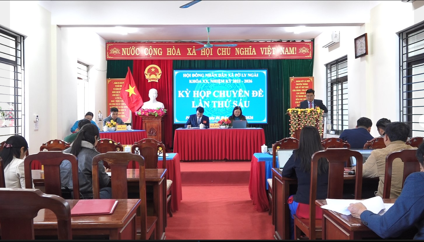 HĐND xã Pờ Ly Ngài tổ chức Kỳ họp thứ 6 chuyên đề