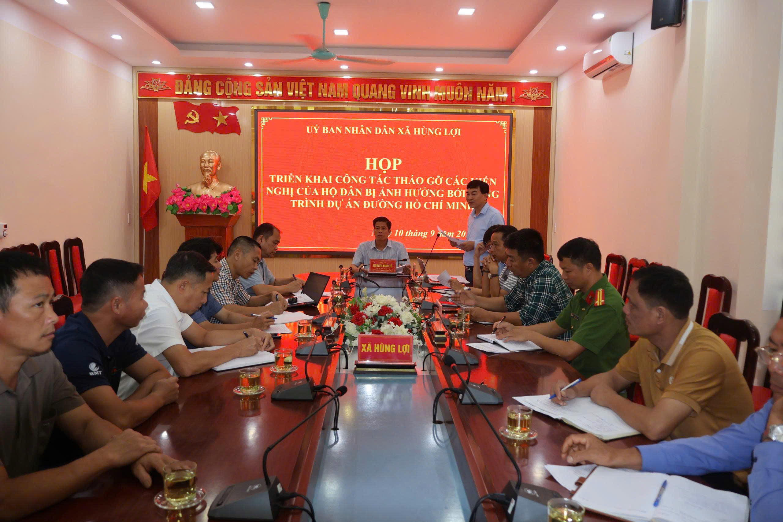 Xã Hùng Lợi triển khai giải pháp tháo gỡ kiến nghị của các hộ dân bị ảnh hưởng bởi Dự án đường Hồ Chí Minh