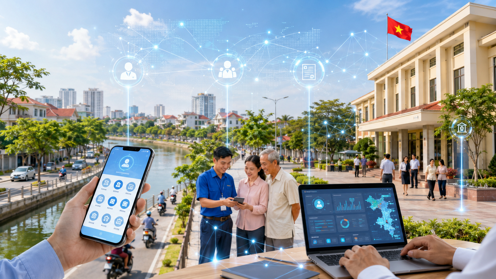 Xã Đông Thạnh đẩy mạnh chuyển đổi số, nâng cao chất lượng phục vụ người dân