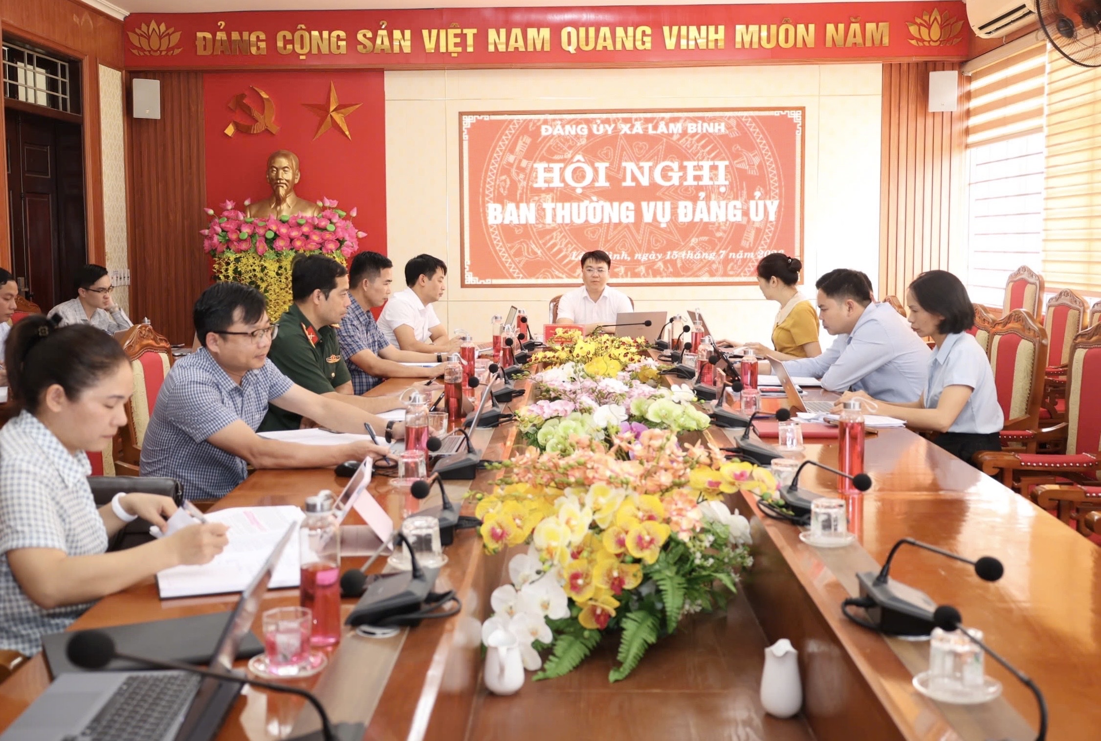 Ban Thường vụ Đảng ủy xã Lâm Bình họp cho ý kiến nhiều nội dung quan trọng