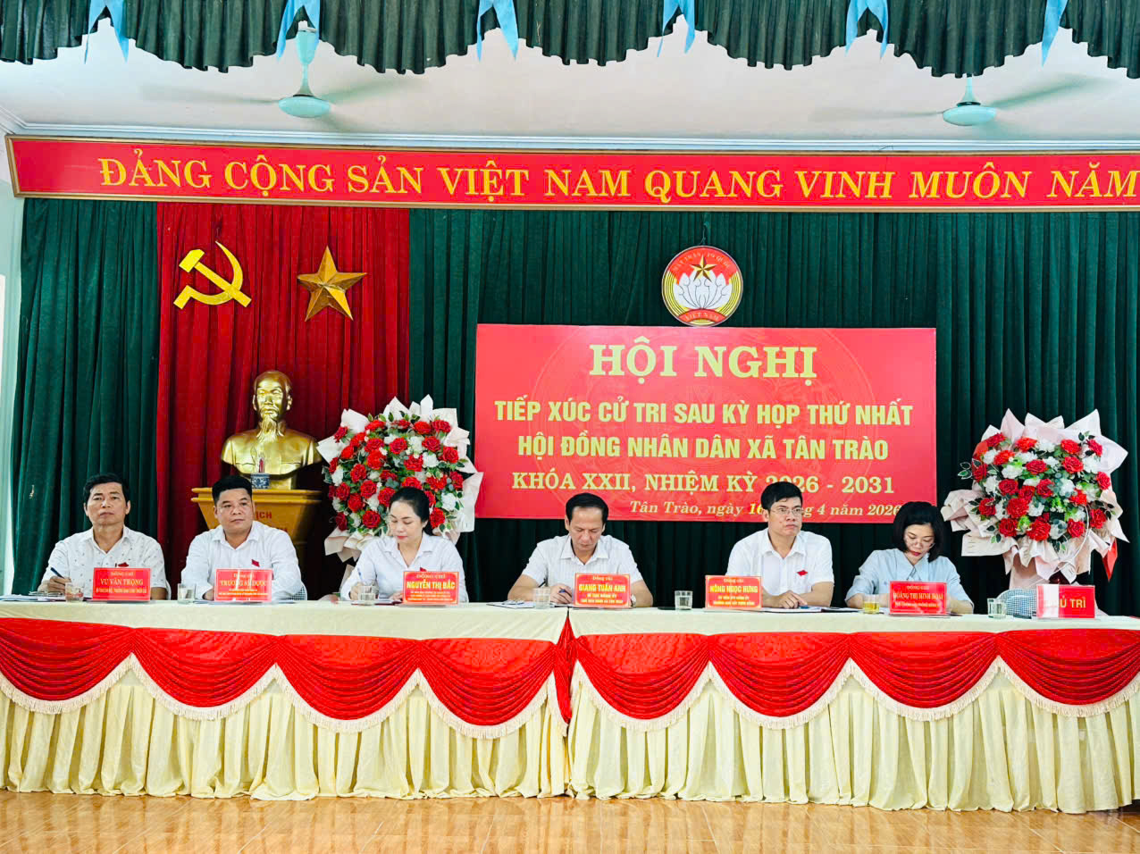 Tổ đại biểu HĐND xã Tân Trào tiếp xúc cử tri sau Kỳ họp thứ nhất HĐND xã khóa XXII, nhiệm kỳ 2026–2031