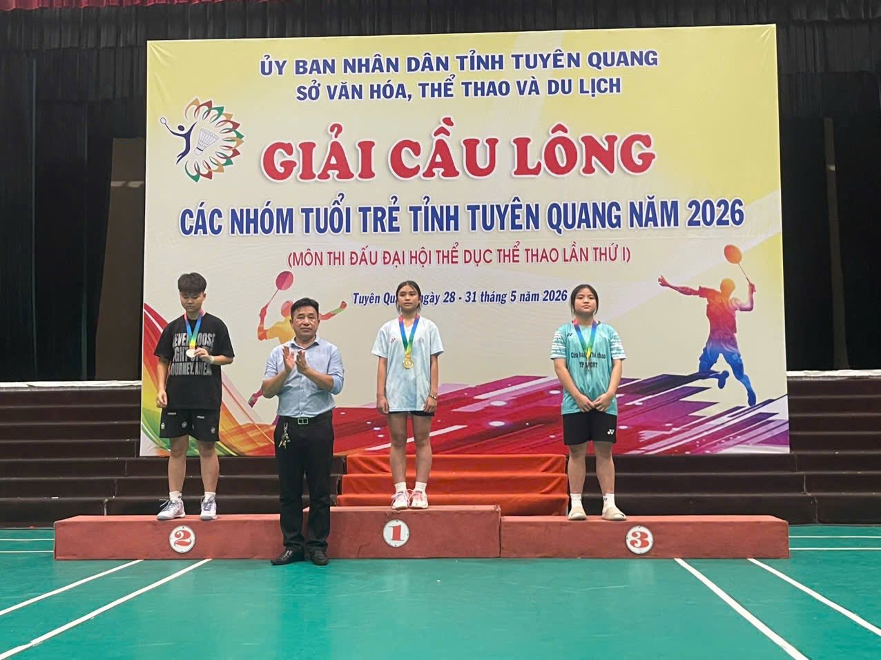 Phường Hà Giang 2 đạt nhiều thành tích tại Giải cầu lông các nhóm tuổi trẻ tỉnh Tuyên Quang năm 2026