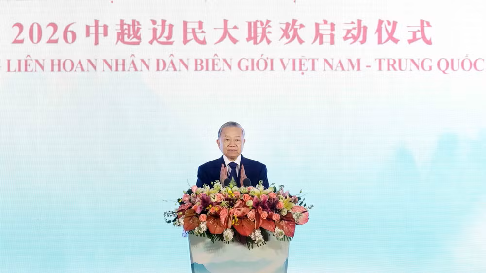 Tổng Bí thư, Chủ tịch nước Tô Lâm tham dự Lễ khởi động Liên hoan nhân dân biên giới Việt - Trung năm 2026