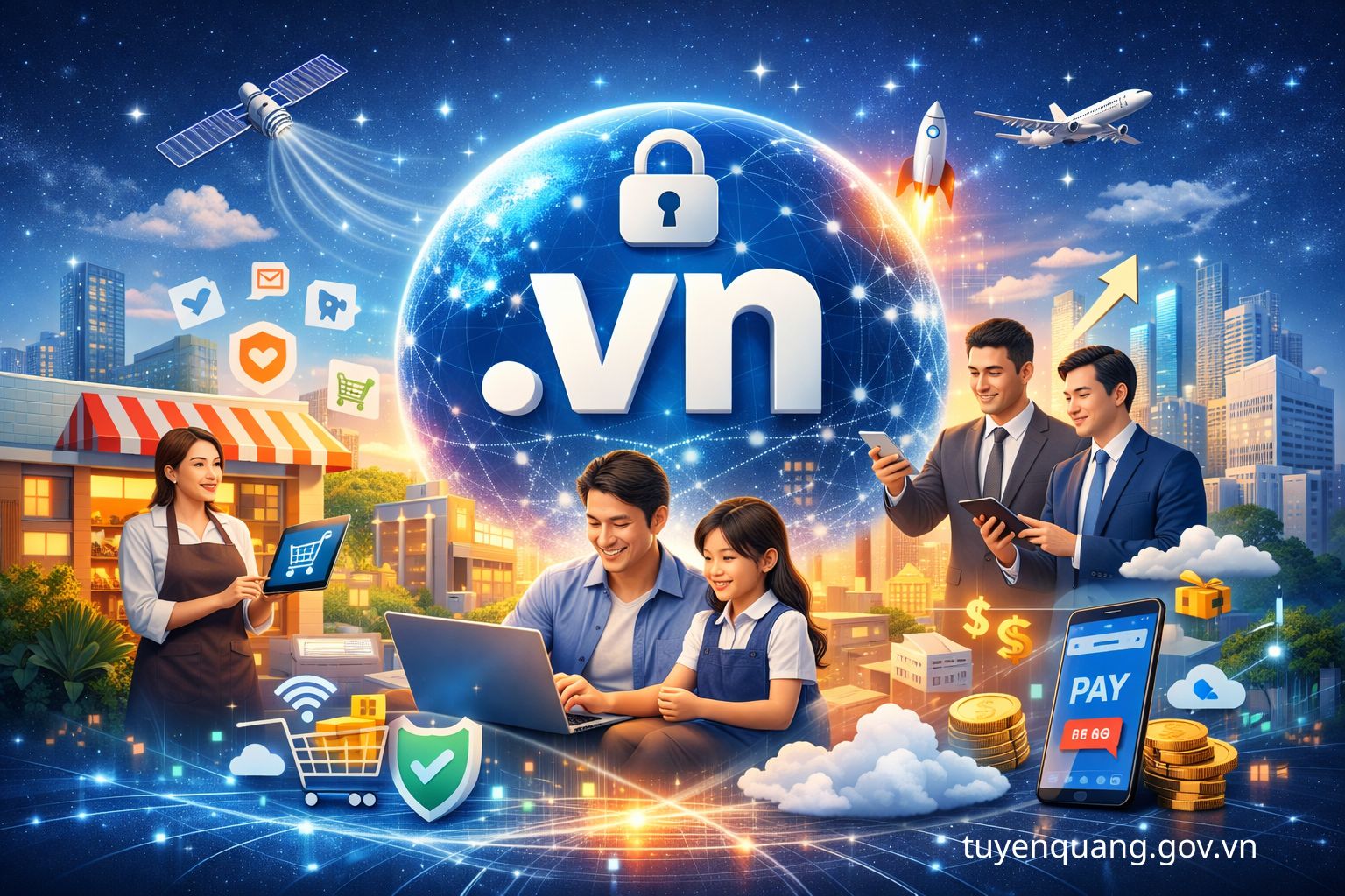 UBND tỉnh ban hành kế hoạch thúc đẩy hiện diện số an toàn với tên miền “.vn” trên địa bàn tỉnh giai đoạn 2026–2030