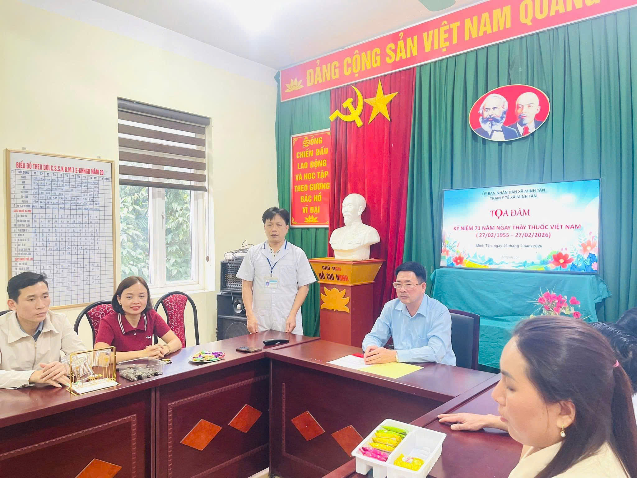 Xã Minh Tân tọa đàm kỷ niệm 71 năm Ngày Thầy thuốc Việt Nam (27/02/1955 – 27/02/2026)