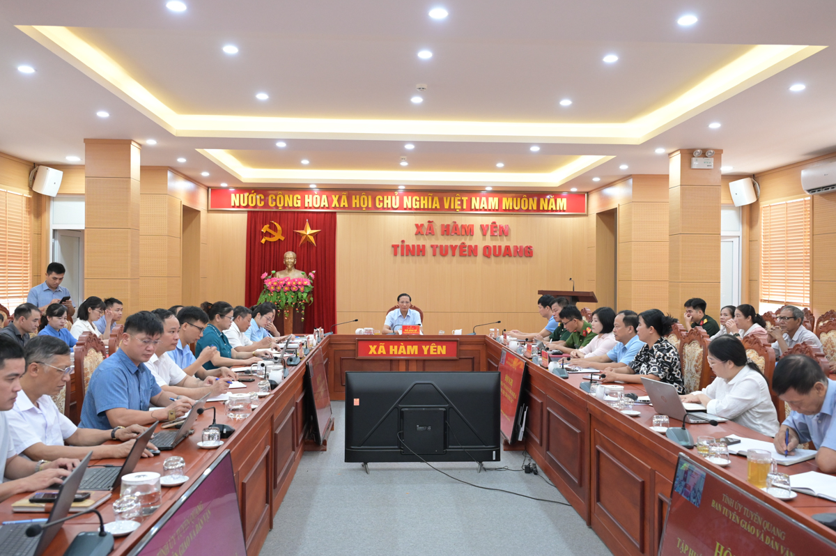 Hàm Yên tham gia Hội nghị tập huấn “Ứng dụng công nghệ AI trong thực tiễn công tác”
