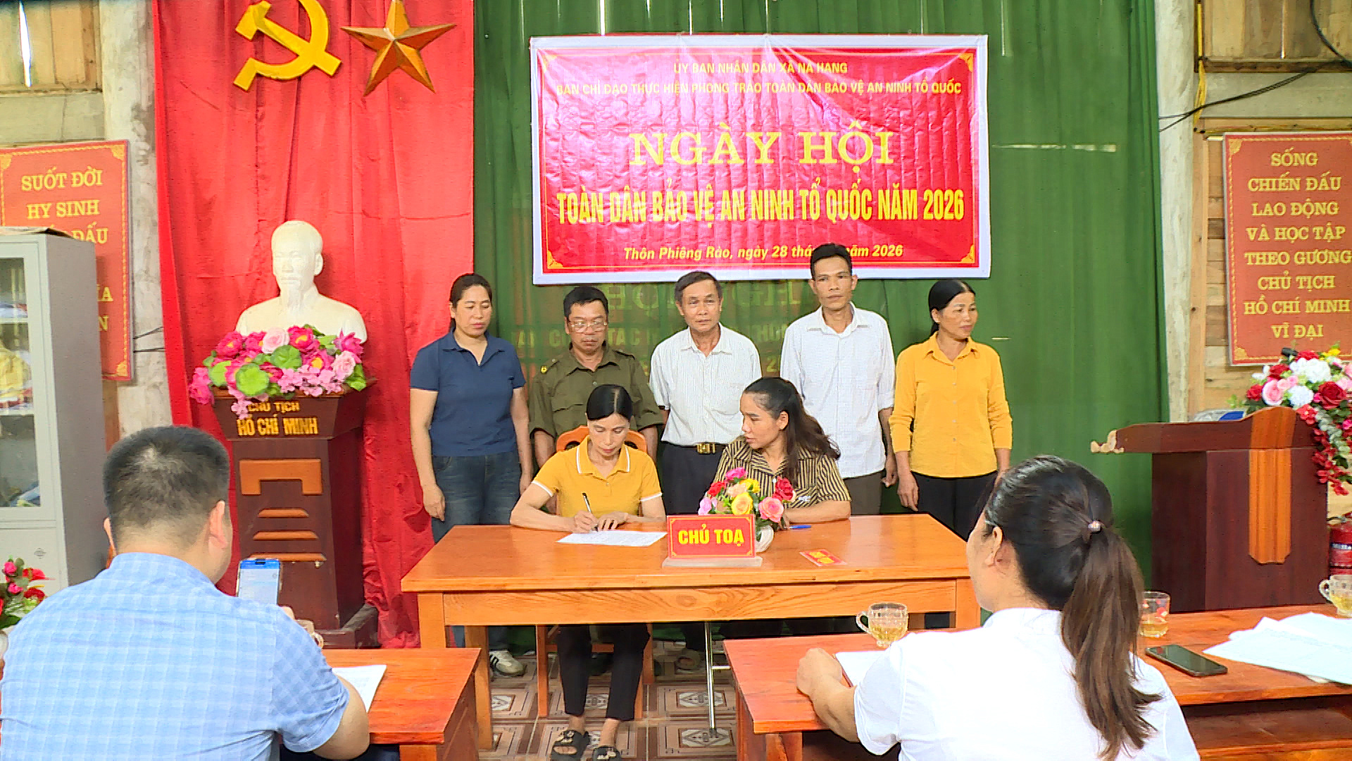 Thôn Phiêng Rào tổ chức thành công Ngày hội toàn dân bảo vệ an ninh Tổ quốc năm 2026