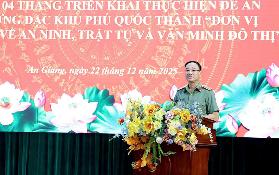 SƠ KẾT 4 THÁNG XÂY DỰNG ĐẶC KHU PHÚ QUỐC THÀNH “ĐƠN VỊ KIỂU MẪU VỀ AN NINH, TRẬT TỰ VÀ VĂN MINH ĐÔ THỊ”