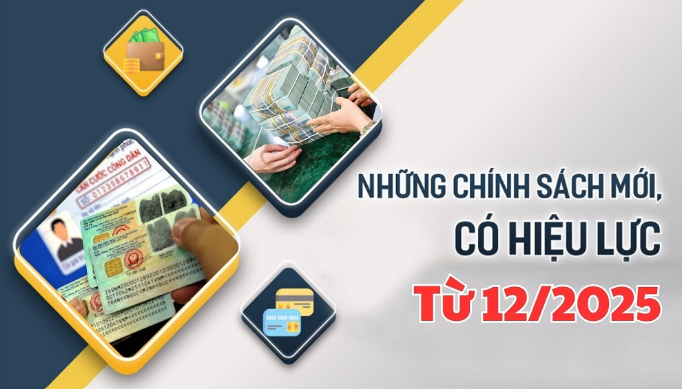 Nhiều chính sách quan trọng có hiệu lực từ tháng 12/2025: Tác động mạnh đến an sinh xã hội, quản lý nhà nước và đời sống nhân dân