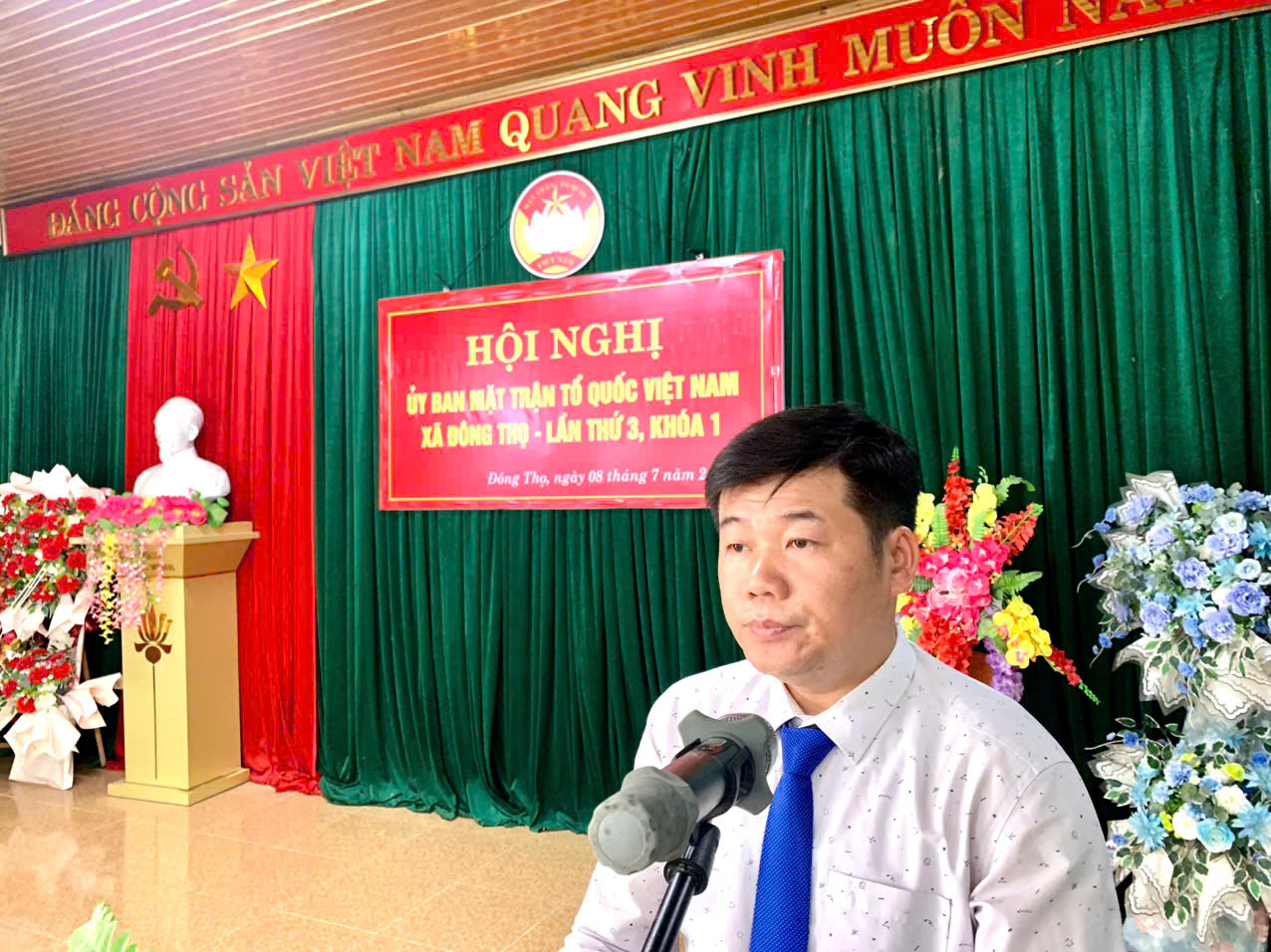 UBMTTQ Việt Nam xã Đông Thọ tổ chức Hội nghị Ủy ban MTTQ Việt Nam xã kỳ họp thứ 3