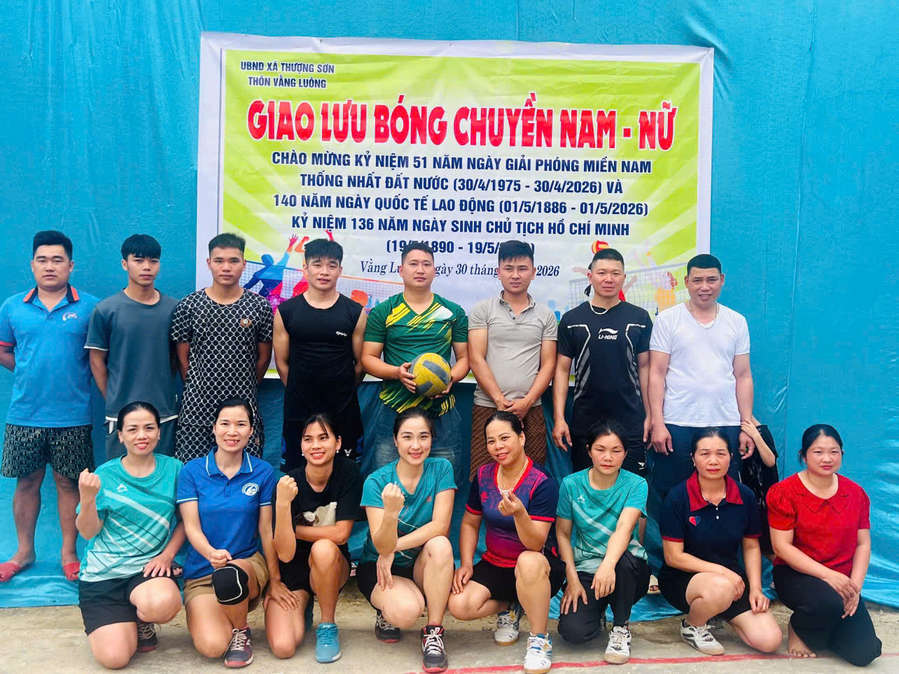 THÔN VẰNG LUÔNG TỔ CHỨC GIAO LƯU BÓNG CHUYỀN NAM – NỮ
