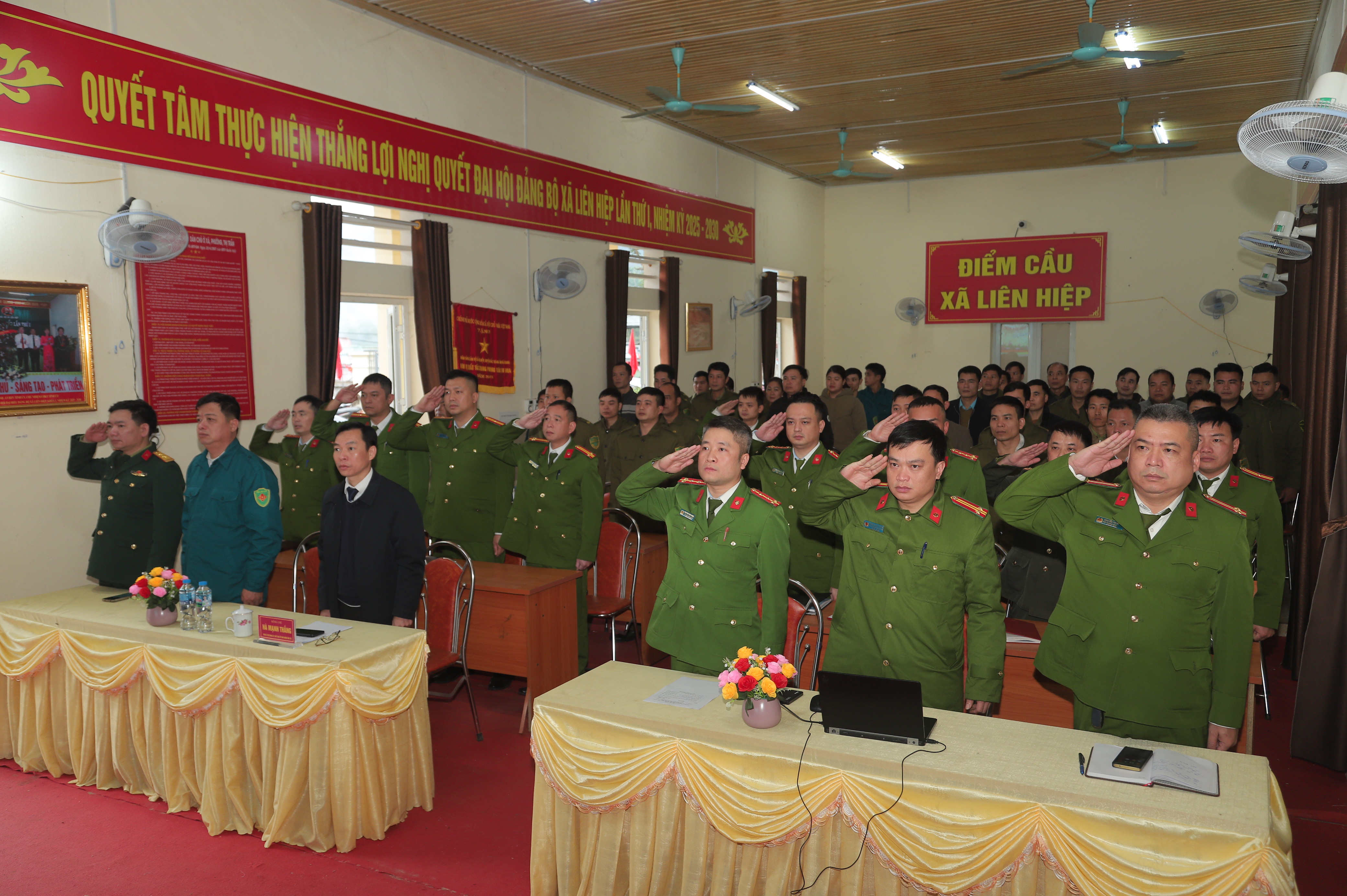 Công an và Quân sự xã Liên Hiệp triển khai phối hợp đảm bảo an ninh, trật tự trước, trong và sau Tết Nguyên đán Bính Ngọ năm 2026