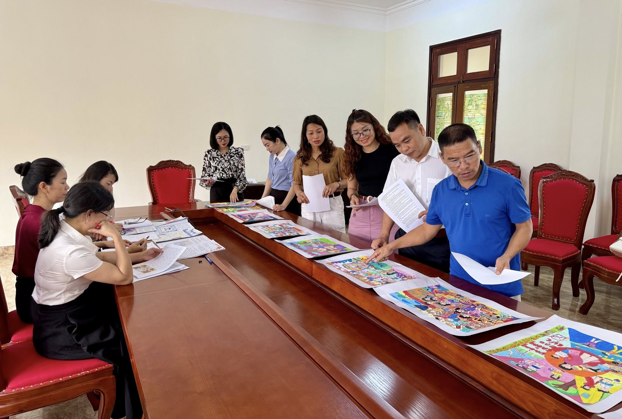 Gần 100 bài dự thi cuộc thi “sáng kiến bảo đảm trật tự trường học” cấp xã