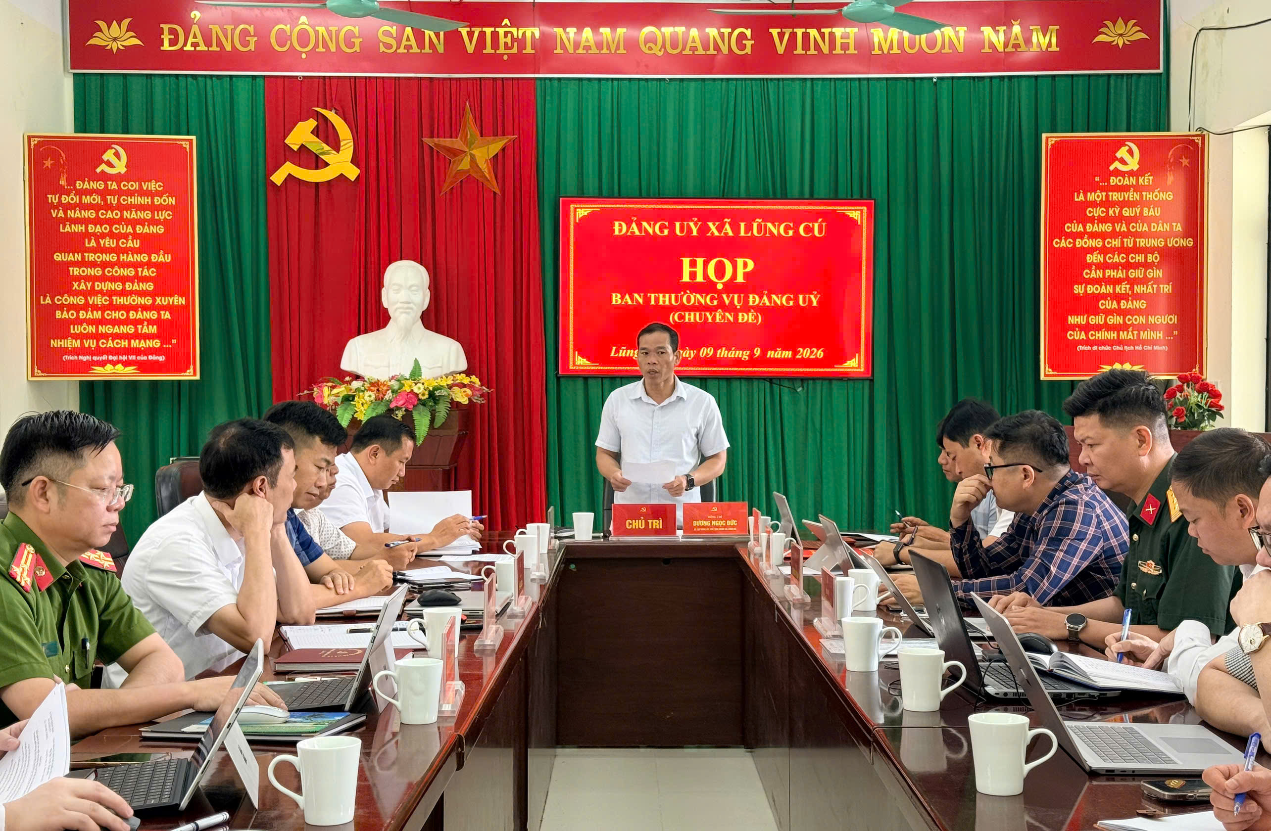 LŨNG CÚ QUYẾT LIỆT THÁO GỠ VƯỚNG MẮC, ĐẨY NHANH TIẾN ĐỘ CÁC NHIỆM VỤ TRỌNG TÂM