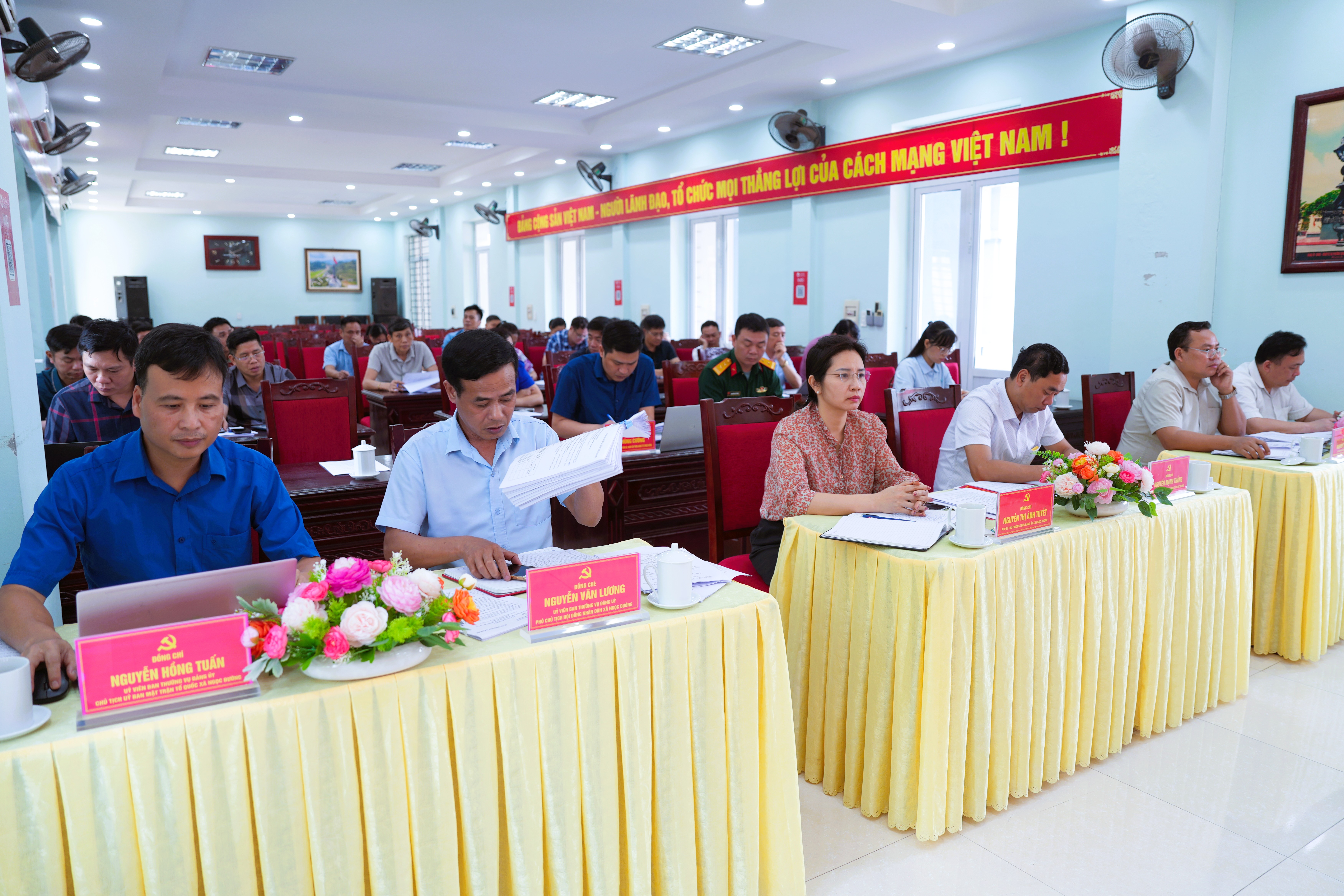 Đảng ủy xã Ngọc Đường tổ chức hội nghị thông báo nhanh kết quả hội nghị lần thứ Hai Ban Chấp hành Trung ương Đảng khoá XIV