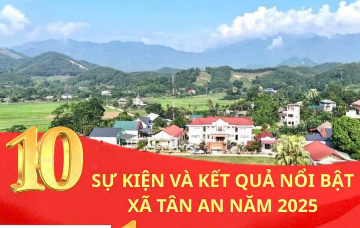 10 SỰ KIỆN VÀ KẾT QUẢ NỔI BẬT XÃ TÂN AN NĂM 2025