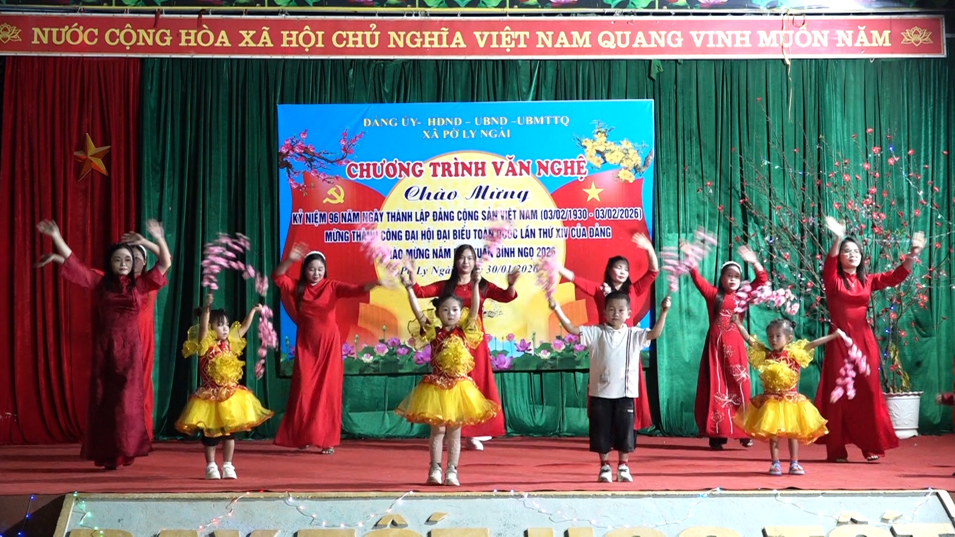 Xã Pờ Ly Ngài tổ chức Văn nghệ mừng Đảng mừng xuân 2026