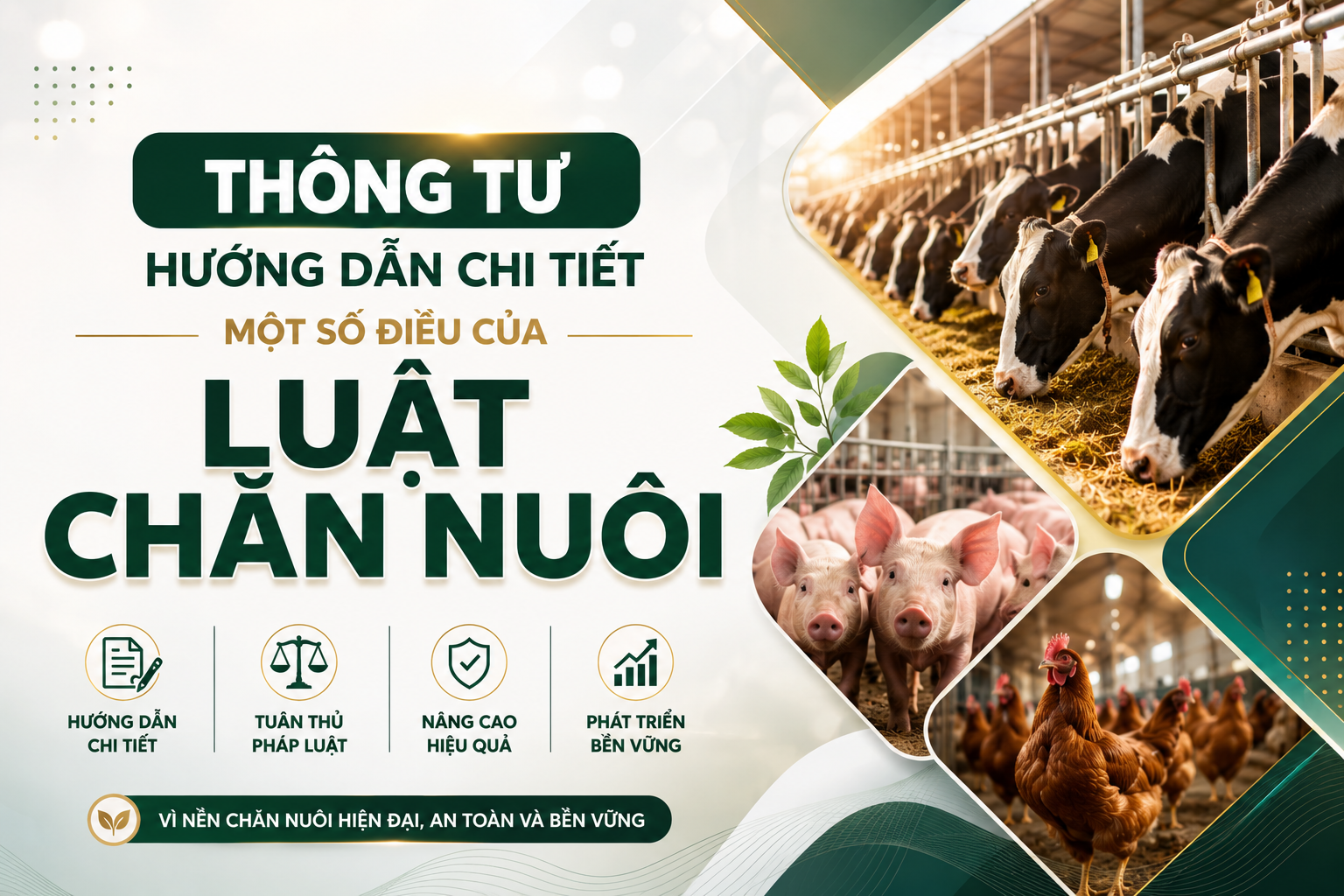 VĂN BẢN HỢP NHẤT THÔNG TƯ HƯỚNG DẪN CHI TIẾT MỘT SỐ ĐIỀU CỦA LUẬT CHĂN NUÔI