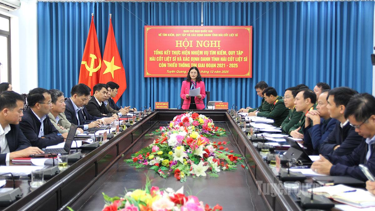 Tổng kết công tác tìm kiếm quy tập và xác định danh tính hài cốt liệt sĩ giai đoạn 2021 – 2025