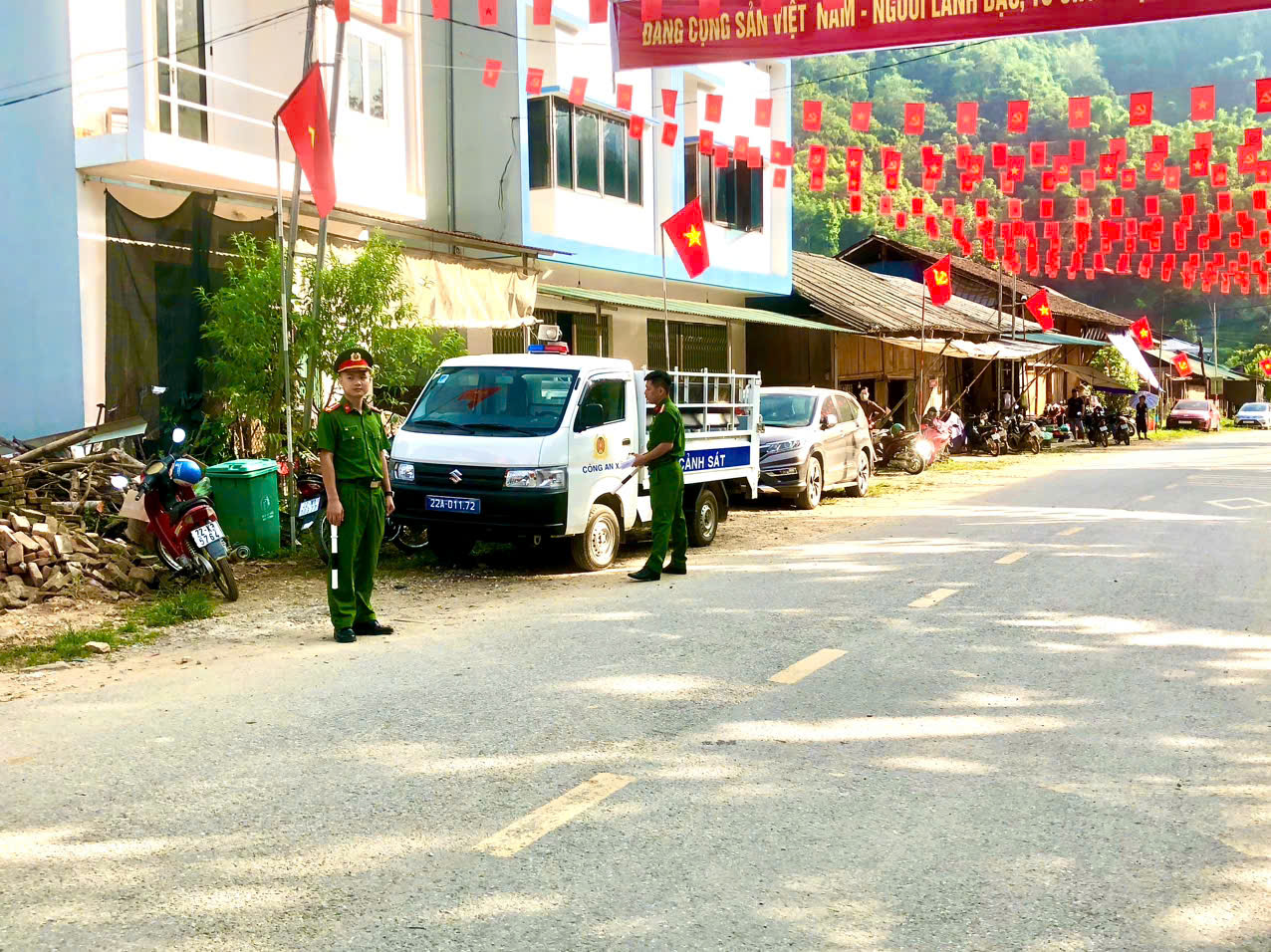 CÔNG AN XÃ THƯỢNG NÔNG TRIỂN KHAI CÔNG TÁC ĐẢM BẢO ANTT BẢO VỆ ĐẠI HỘI ĐẢNG BỘ XÃ