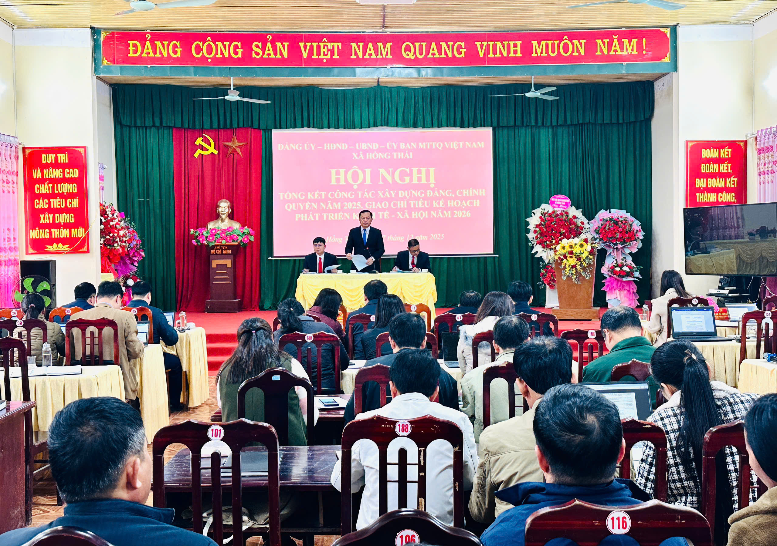 Hội nghị Ban Chấp hành Đảng bộ xã Hồng Thái lần thứ 3 (mở rộng)