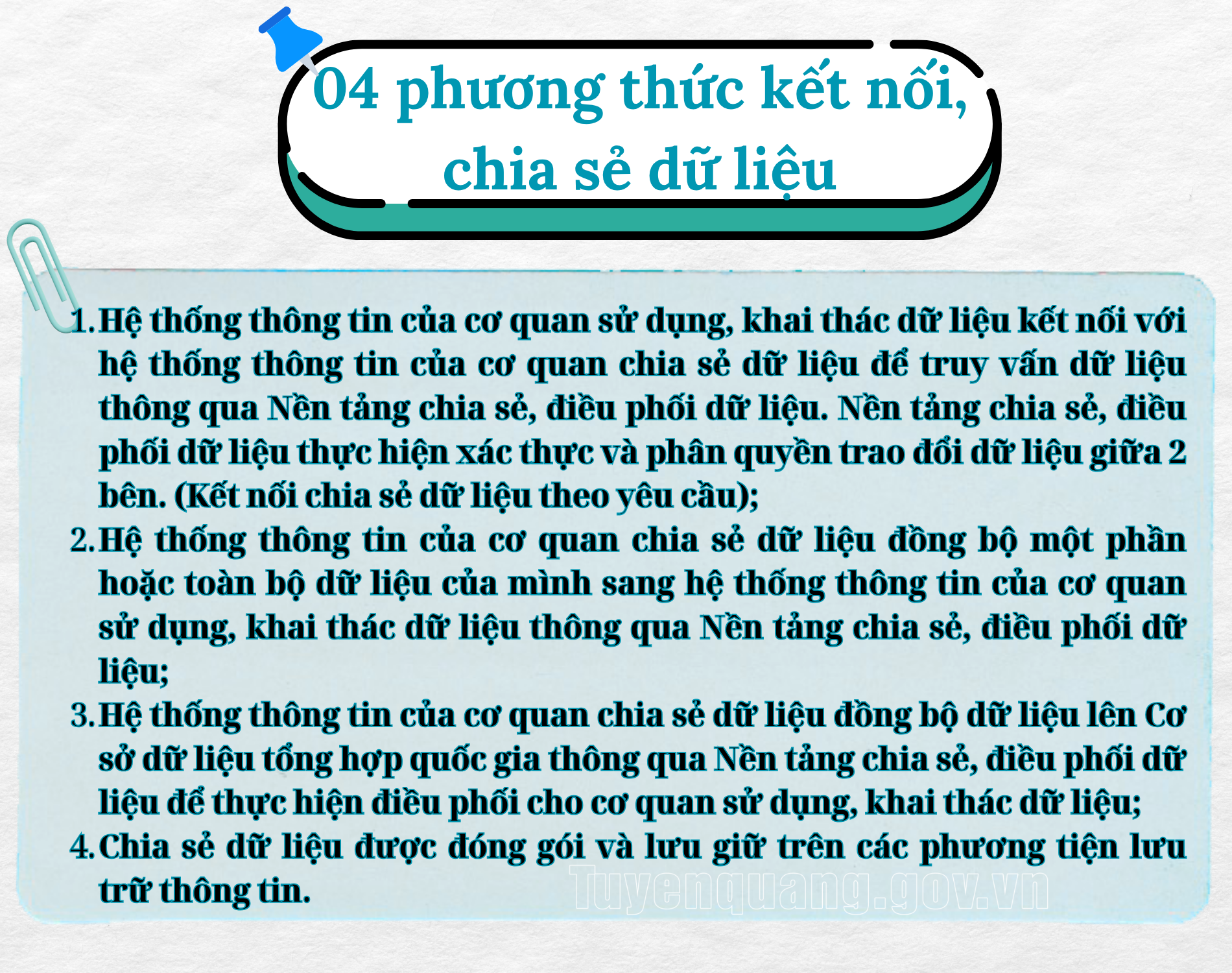 Quy định mới về kết nối, chia sẻ dữ liệu bắt buộc giữa các cơ quan Nhà nước