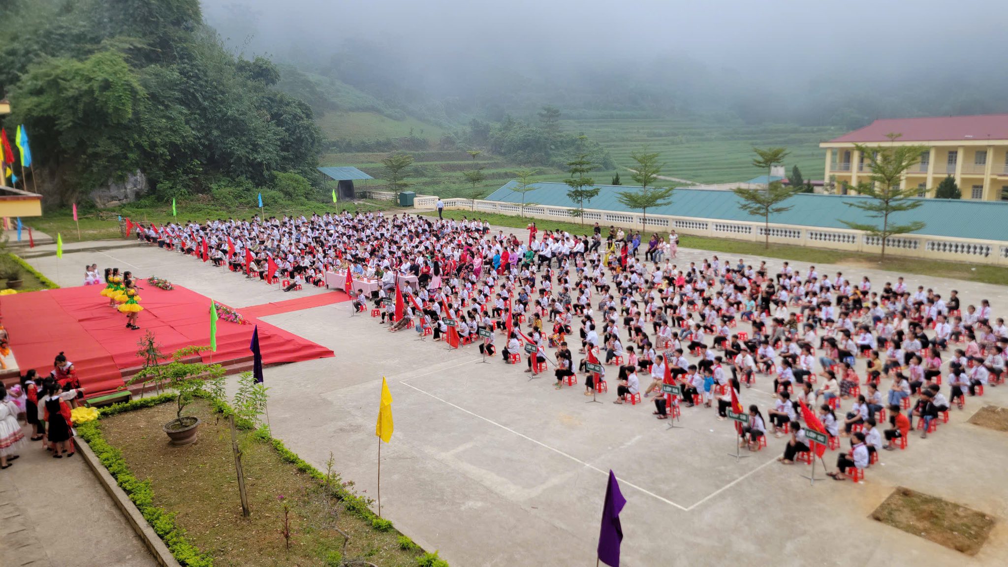 Các trường học trên địa bàn xã Thượng Nông long trọng tổ chức Lễ Khai giảng năm học mới 2025 - 2026