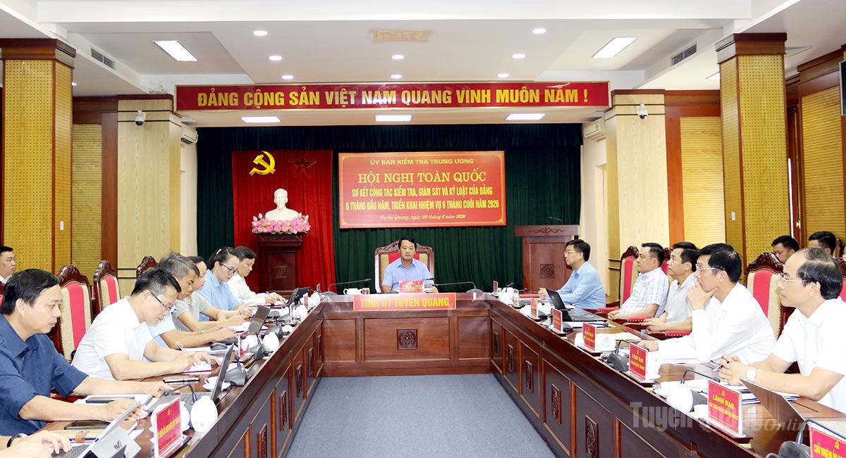 Sơ kết công tác kiểm tra, giám sát và kỷ luật của Đảng 6 tháng đầu năm 2026
