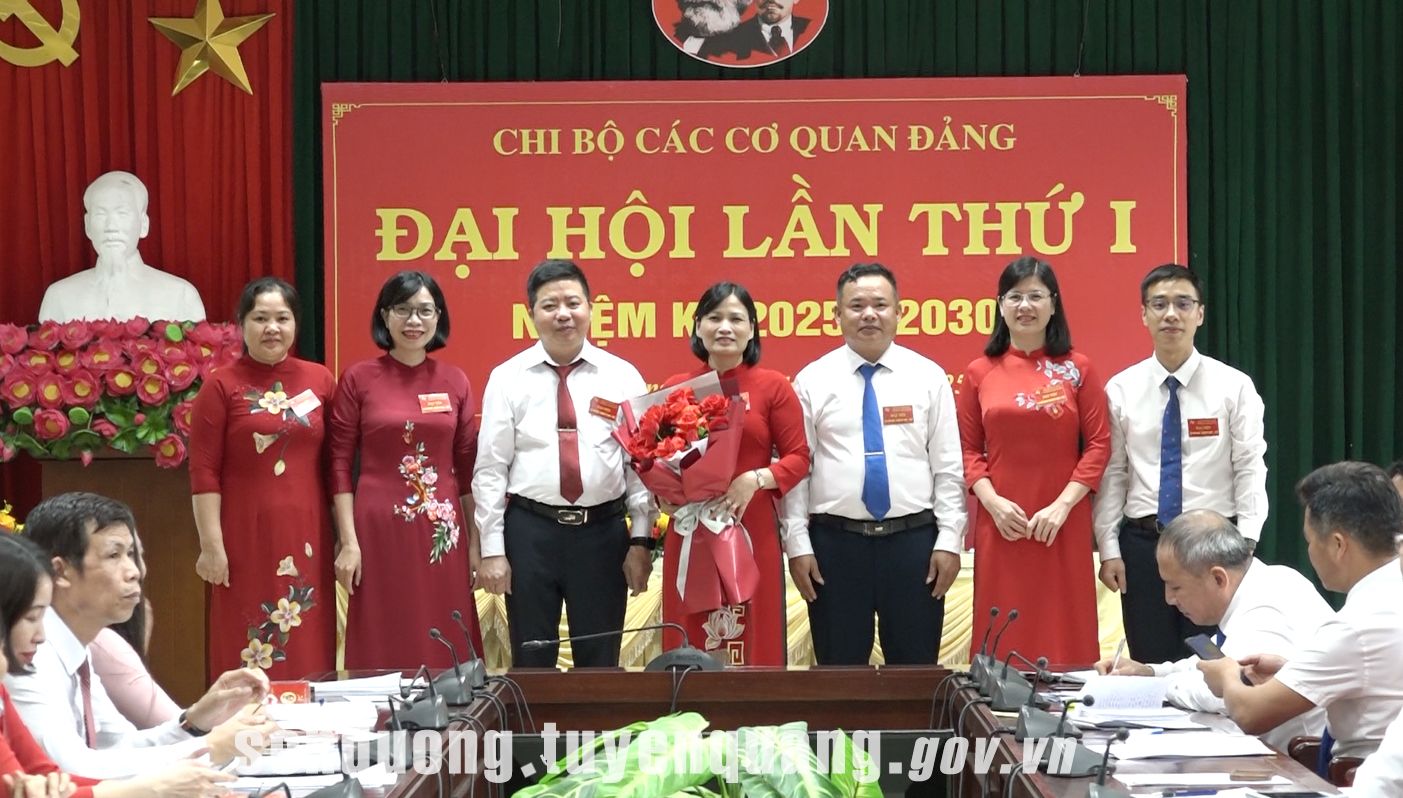 Đại hội Chi bộ các cơ quan Đảng xã Sơn Dương lần thứ I, nhiệm kỳ 2025 - 2030