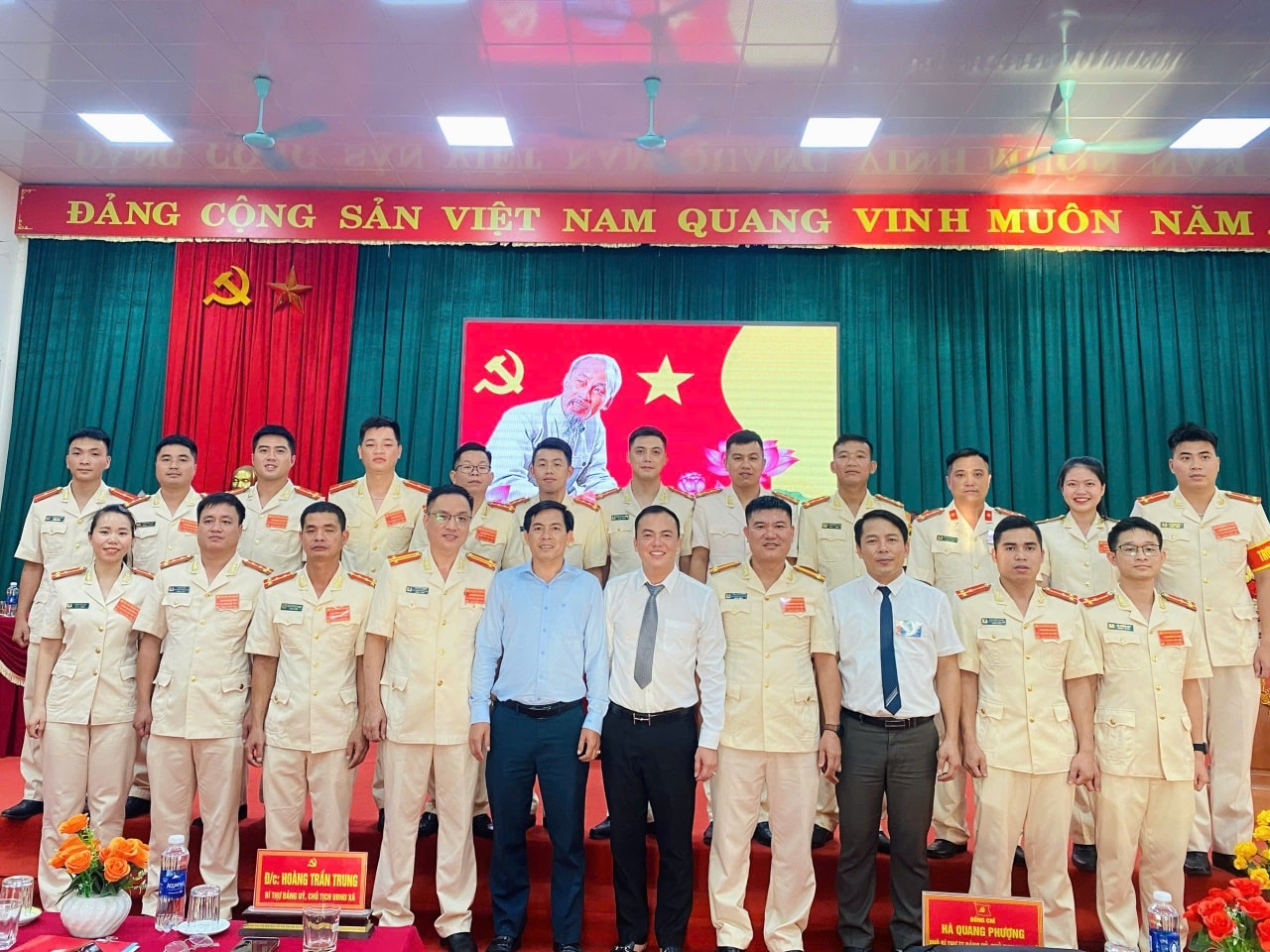 CHI BỘ CÔNG AN XÃ TÂN MỸ TỔ CHỨC THÀNH CÔNG ĐẠI HỘI NHIỆM KỲ 2025 - 2030 