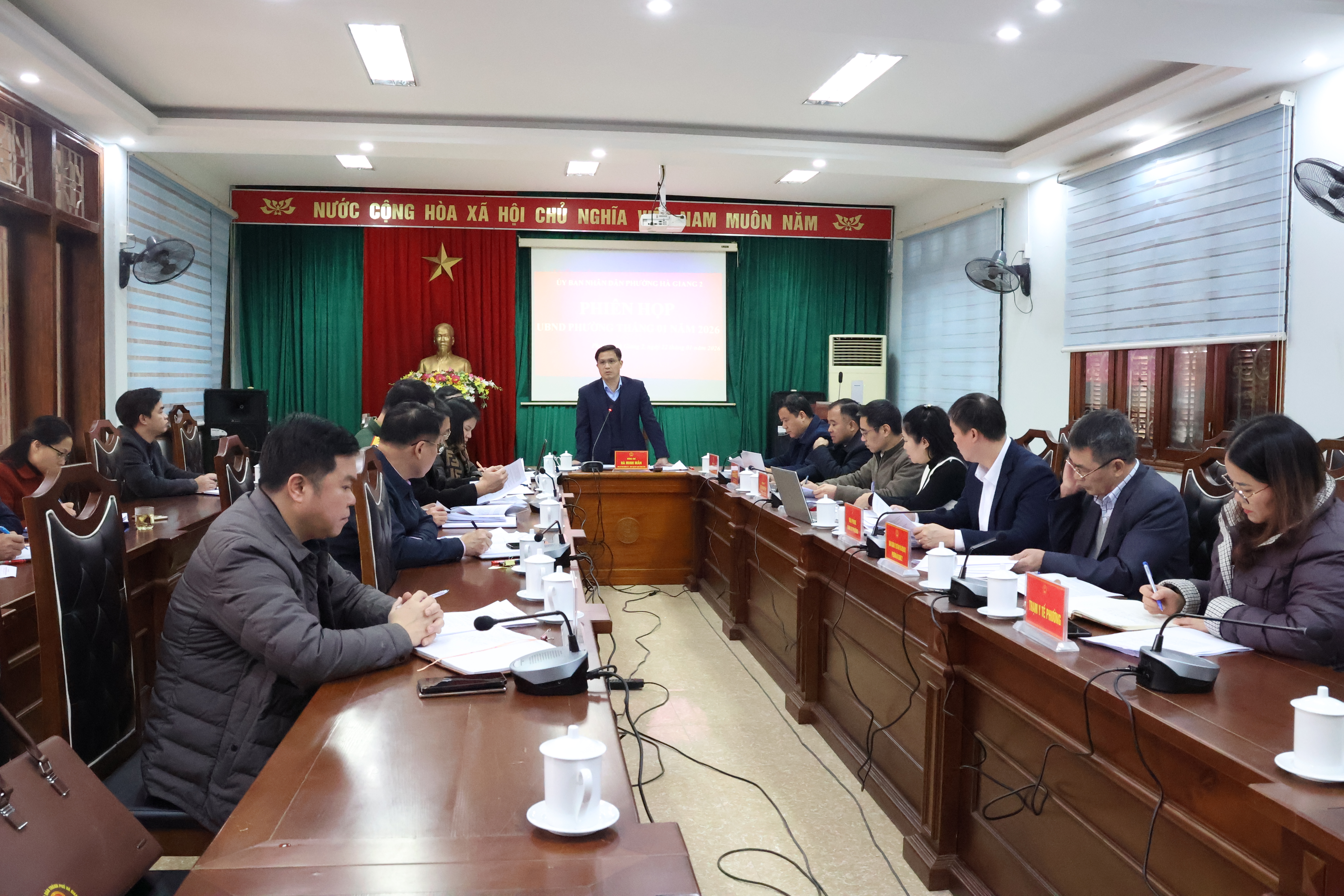 UBND phường Hà Giang 2 tổ chức phiên họp thường kỳ tháng 01 năm 2026