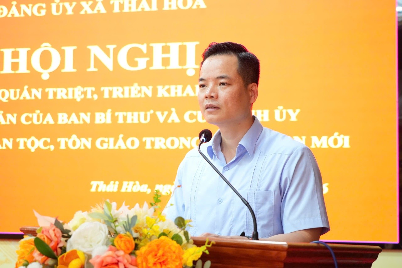 Hội nghị quán triệt, triển khai các văn bản của Trung ương, của Tỉnh về công tác dân tộc và tôn giáo trong giai đoạn mới. 