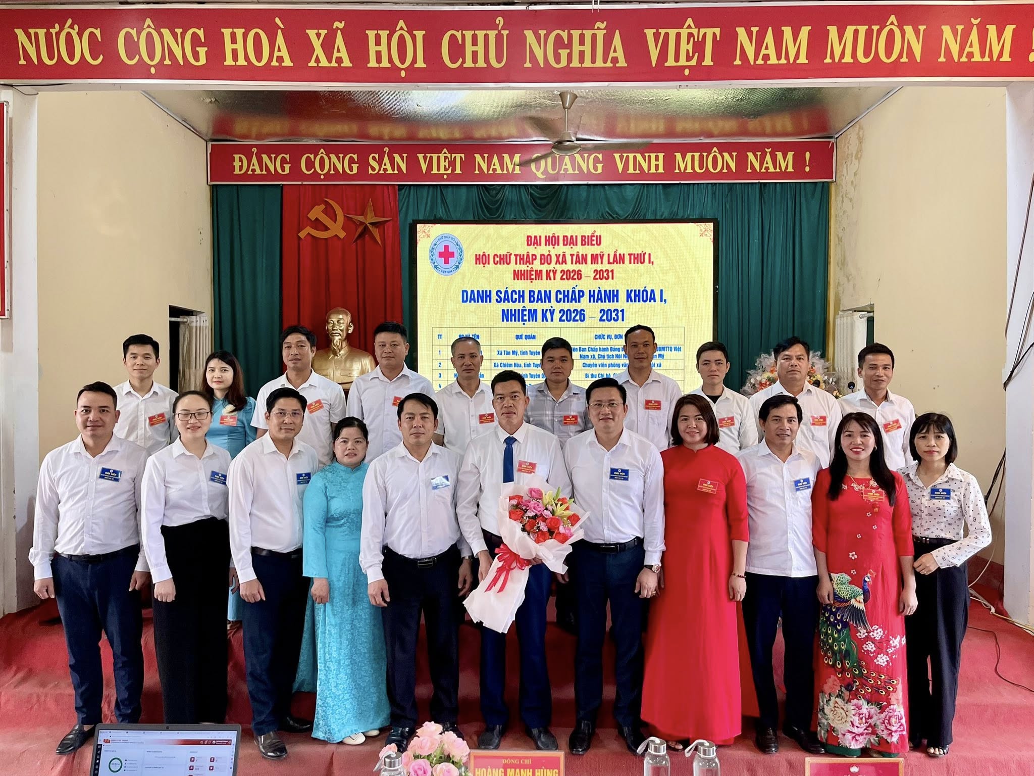 Xã Tân Mỹ tổ chức thành công Đại hội Hội Chữ thập đỏ lần thứ I, nhiệm kỳ 2026 - 2031