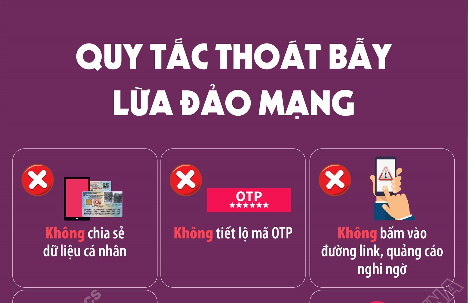 Quy tắc thoát bẫy lừa đảo mạng