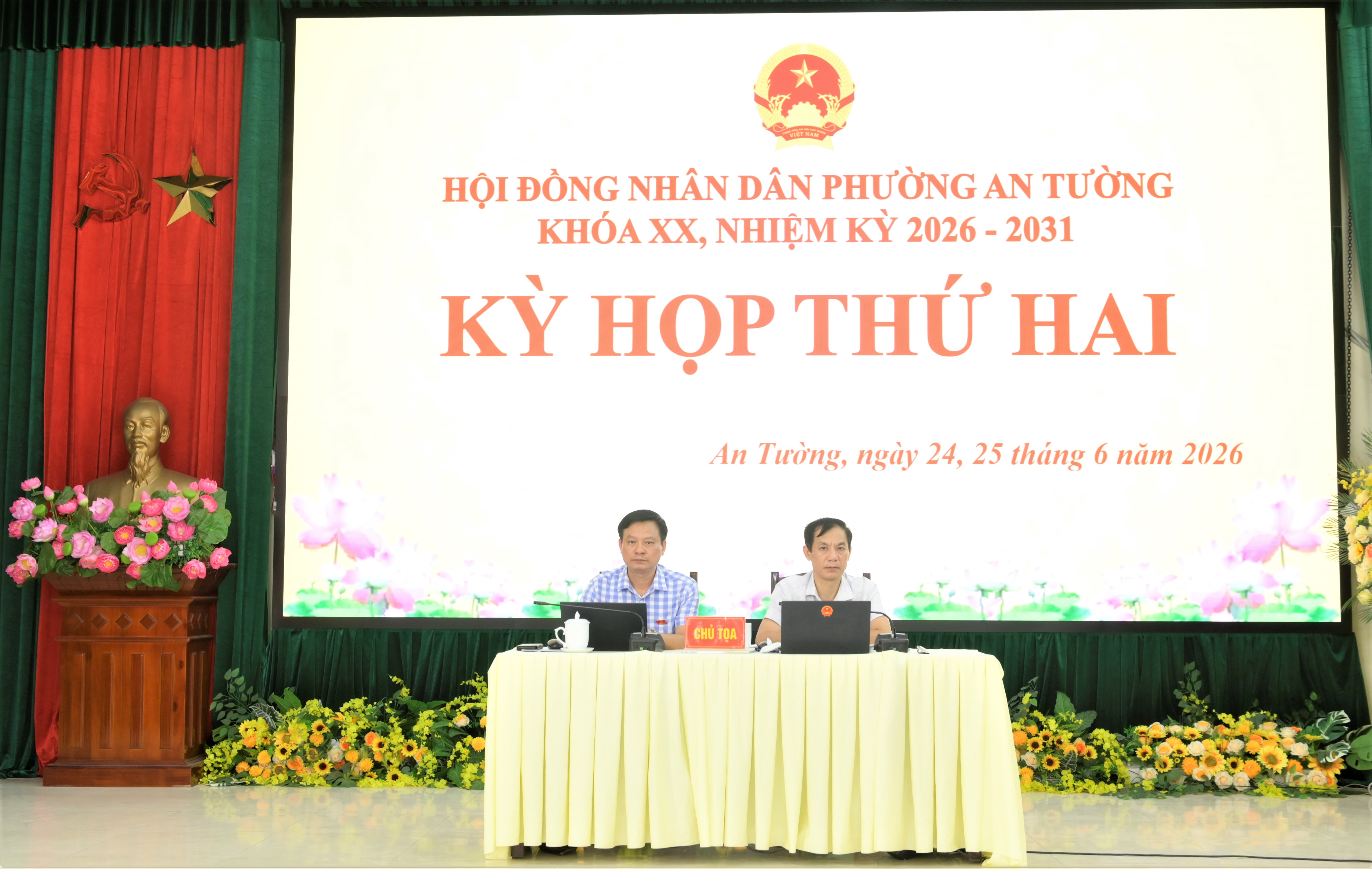 HĐND phường An Tường khóa XX tổ chức phiên họp nội bộ Kỳ họp thứ hai