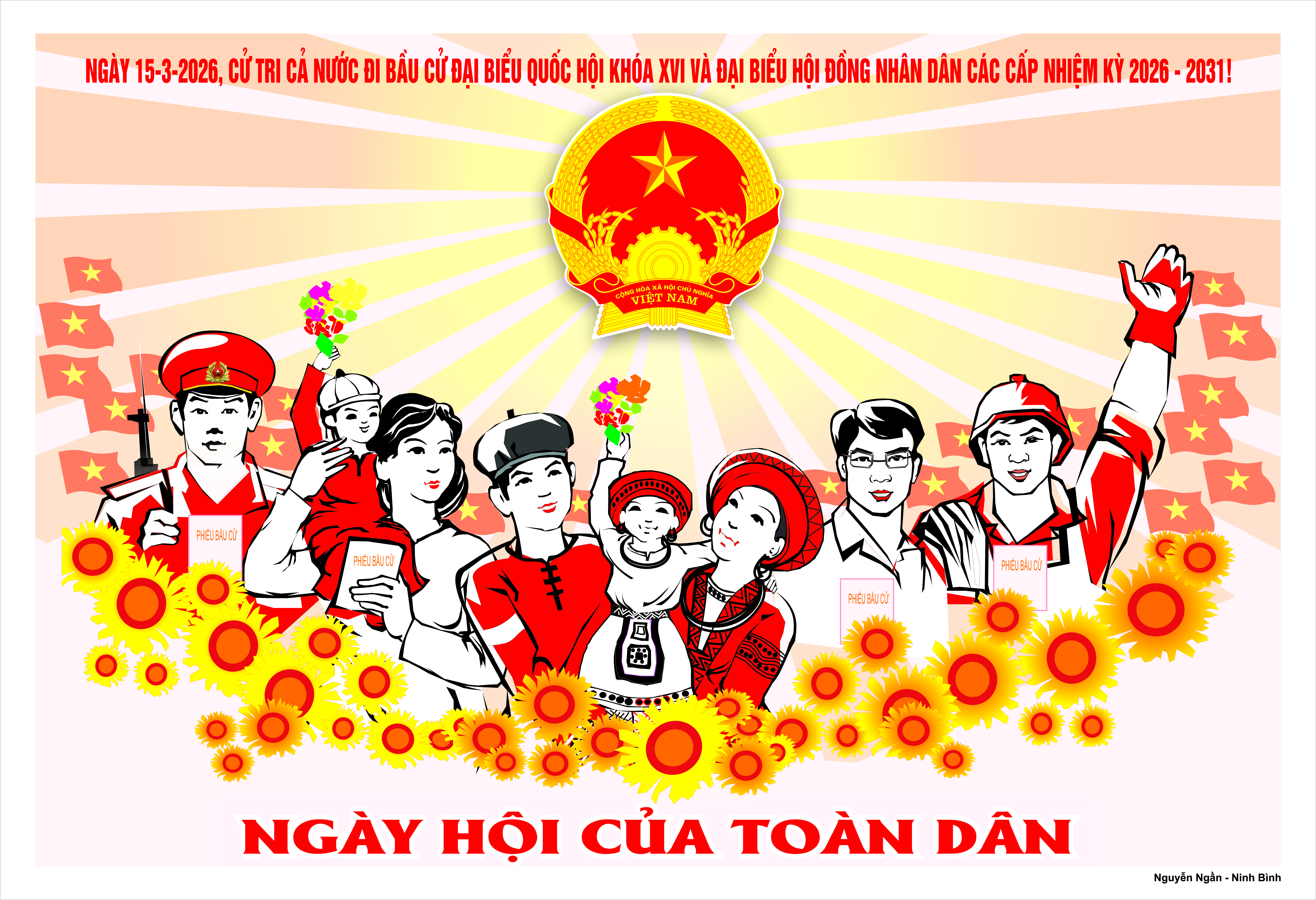 Thông báo về việc niêm yết danh sách cử tri bầu cử đại biểu Quốc hội khóa XVI và đại biểu Hội đồng nhân dân các cấp nhiệm kỳ 2026-2031