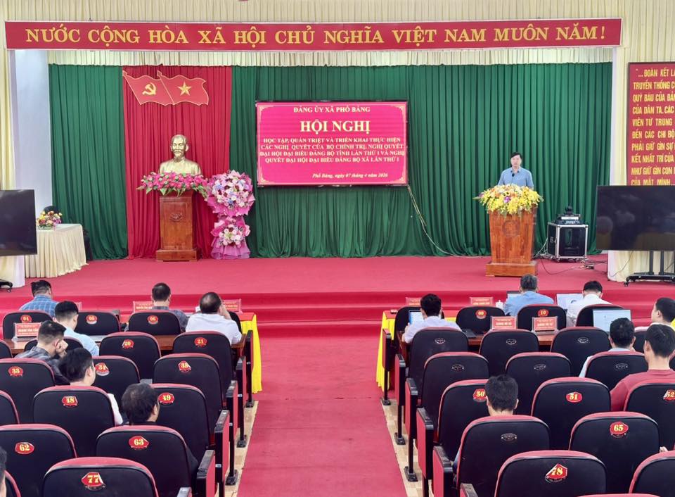 PHỐ BẢNG QUÁN TRIỆT, TRIỂN KHAI CÁC NGHỊ QUYẾT CỦA BỘ CHÍNH TRỊ VÀ NGHỊ QUYẾT ĐẠI HỘI ĐẢNG CÁC CẤP